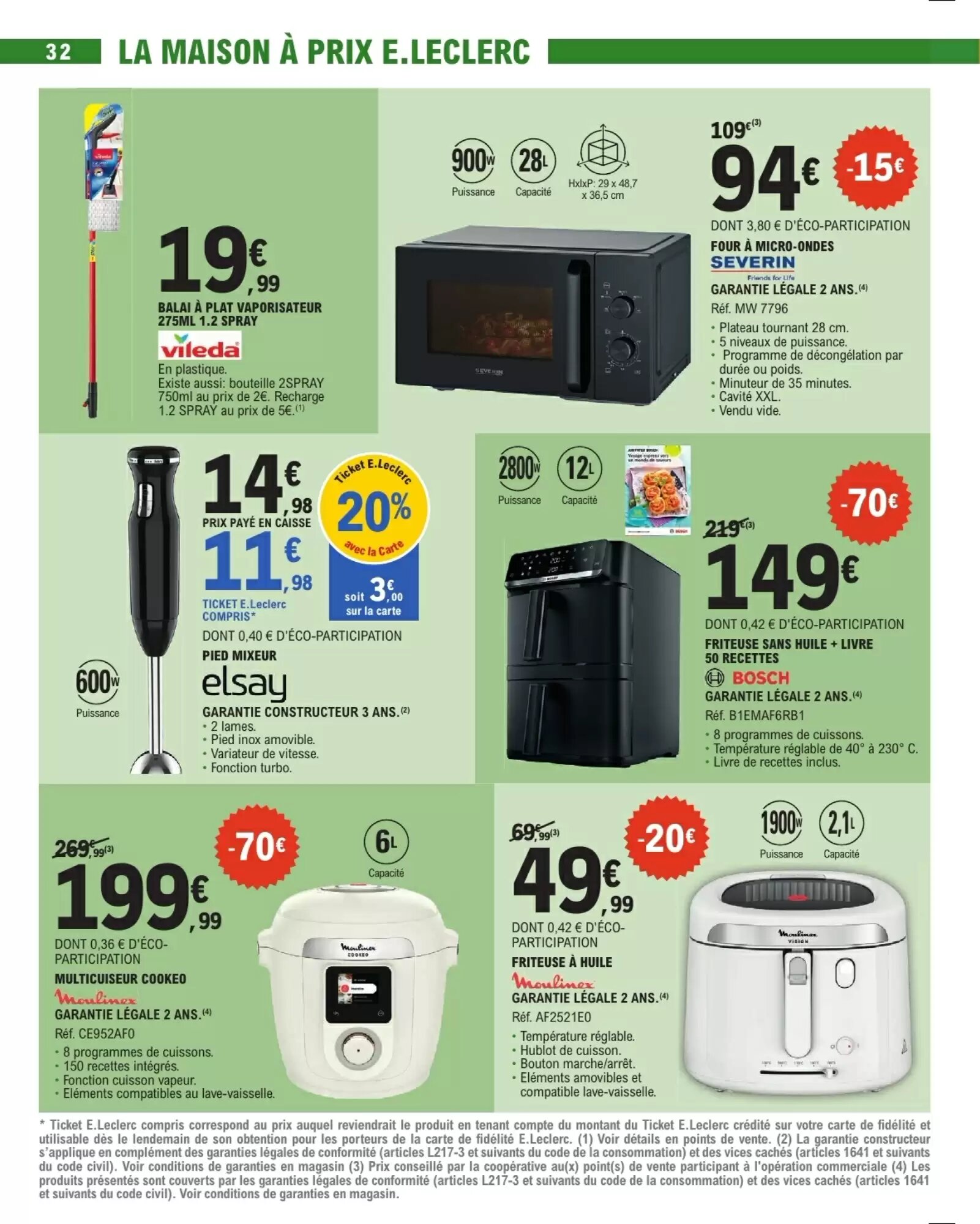 Prospectus promotionnel E.Leclerc valable à partir du 29/09/2026 - Page 32.