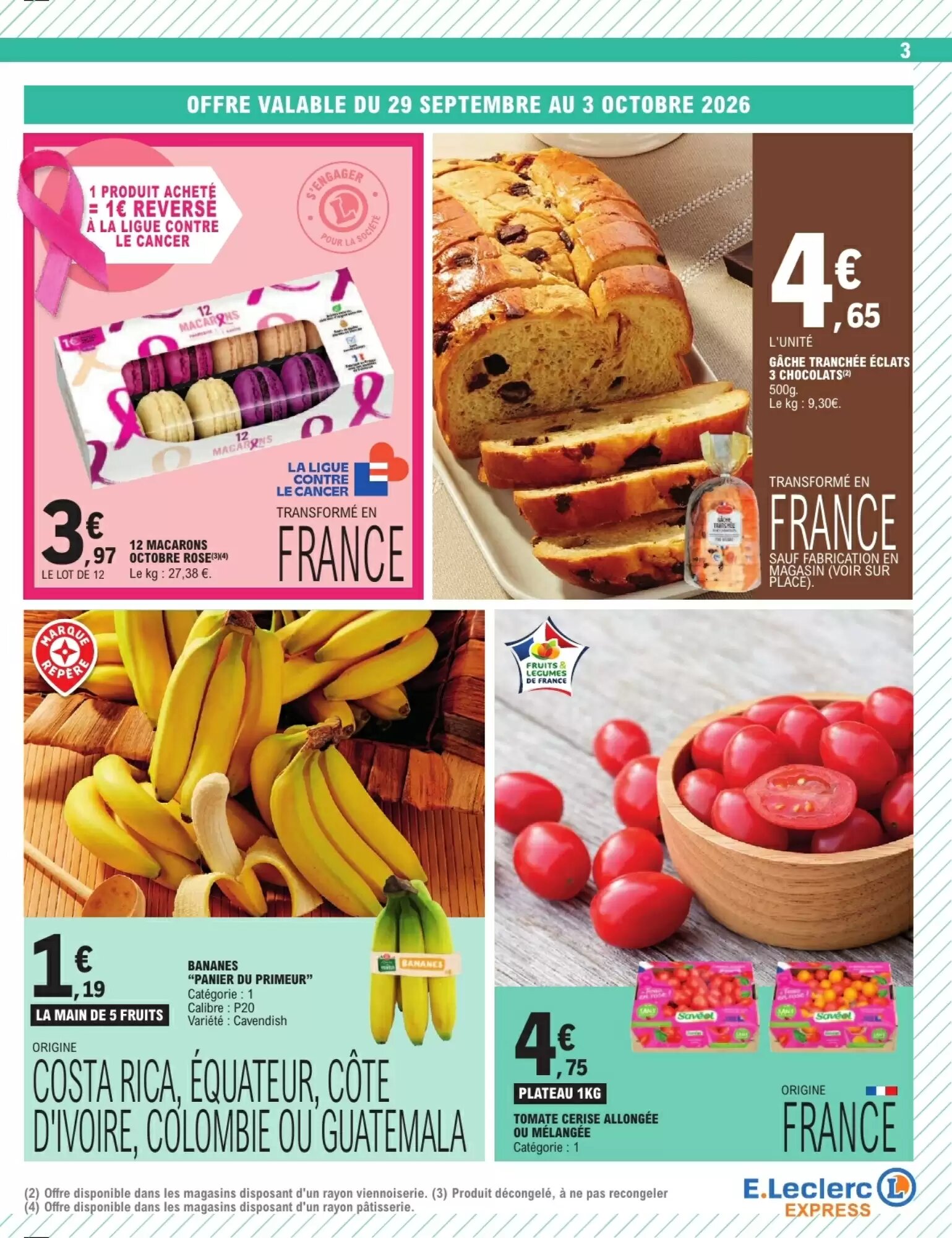 Prospectus promotionnel E.Leclerc Express valable à partir du 29/09/2026 - Page 3.