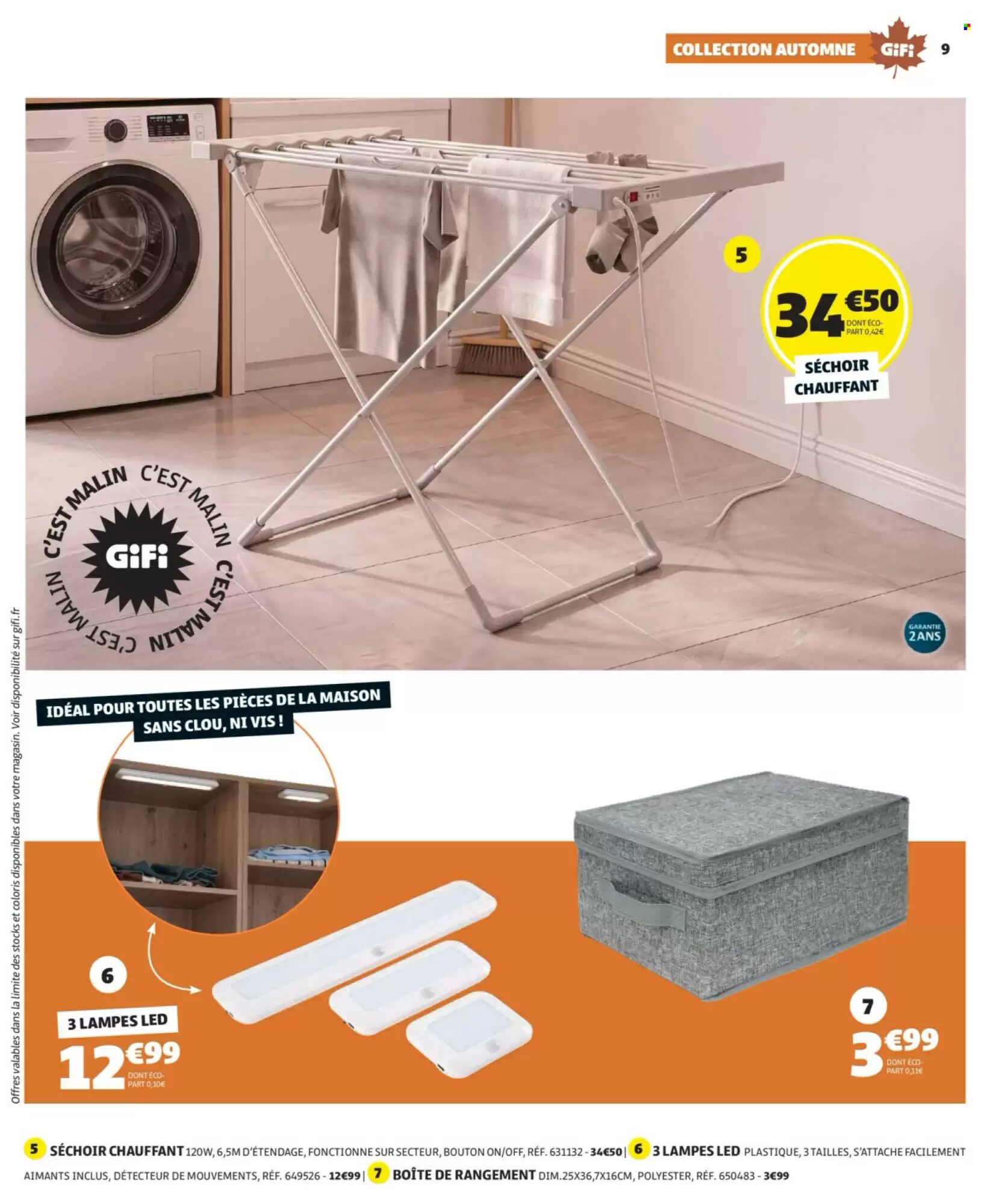 Prospectus promotionnel Gifi valable à partir du 29/09/2026 - Page 9.