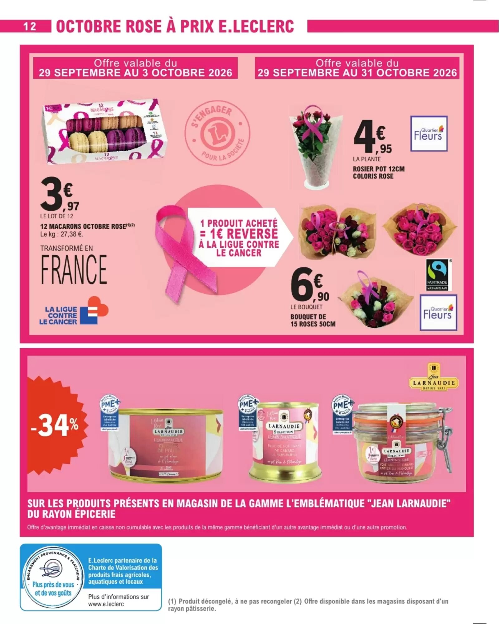 Prospectus promotionnel E.Leclerc valable à partir du 29/09/2026 - Page 12.