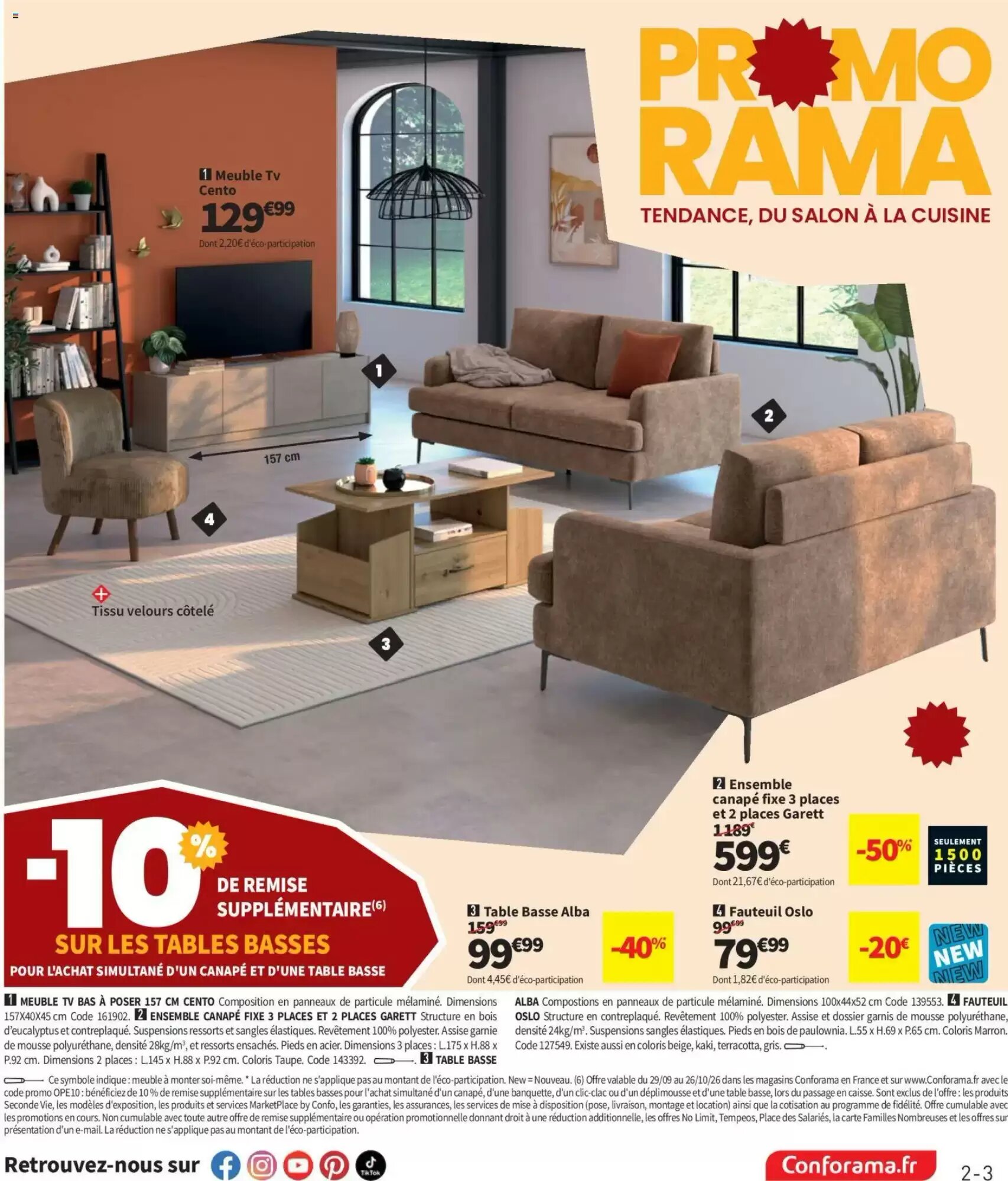 Prospectus promotionnel Conforama valable à partir du 29/09/2026 - Page 3.