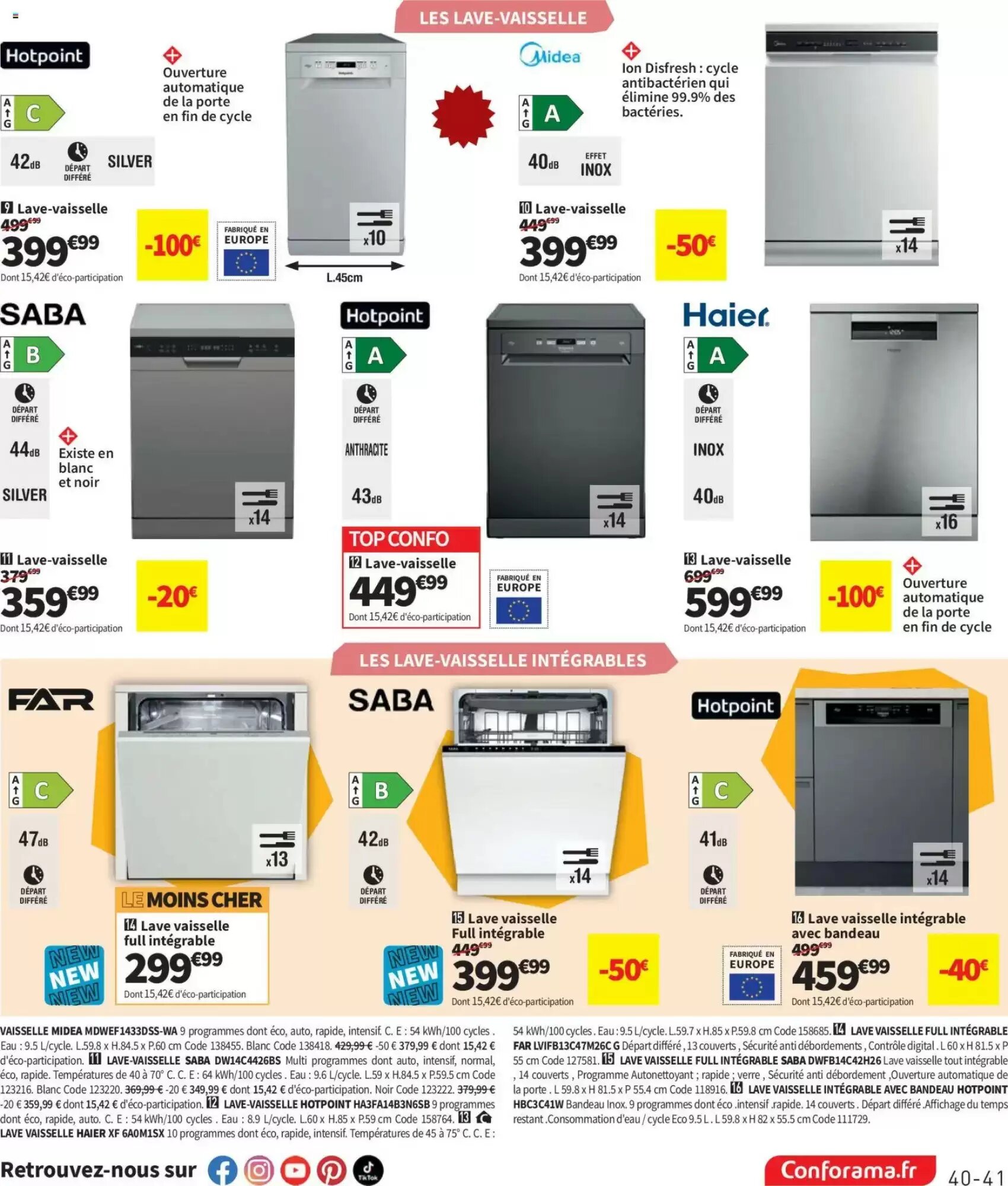 Prospectus promotionnel Conforama valable à partir du 29/09/2026 - Page 45.