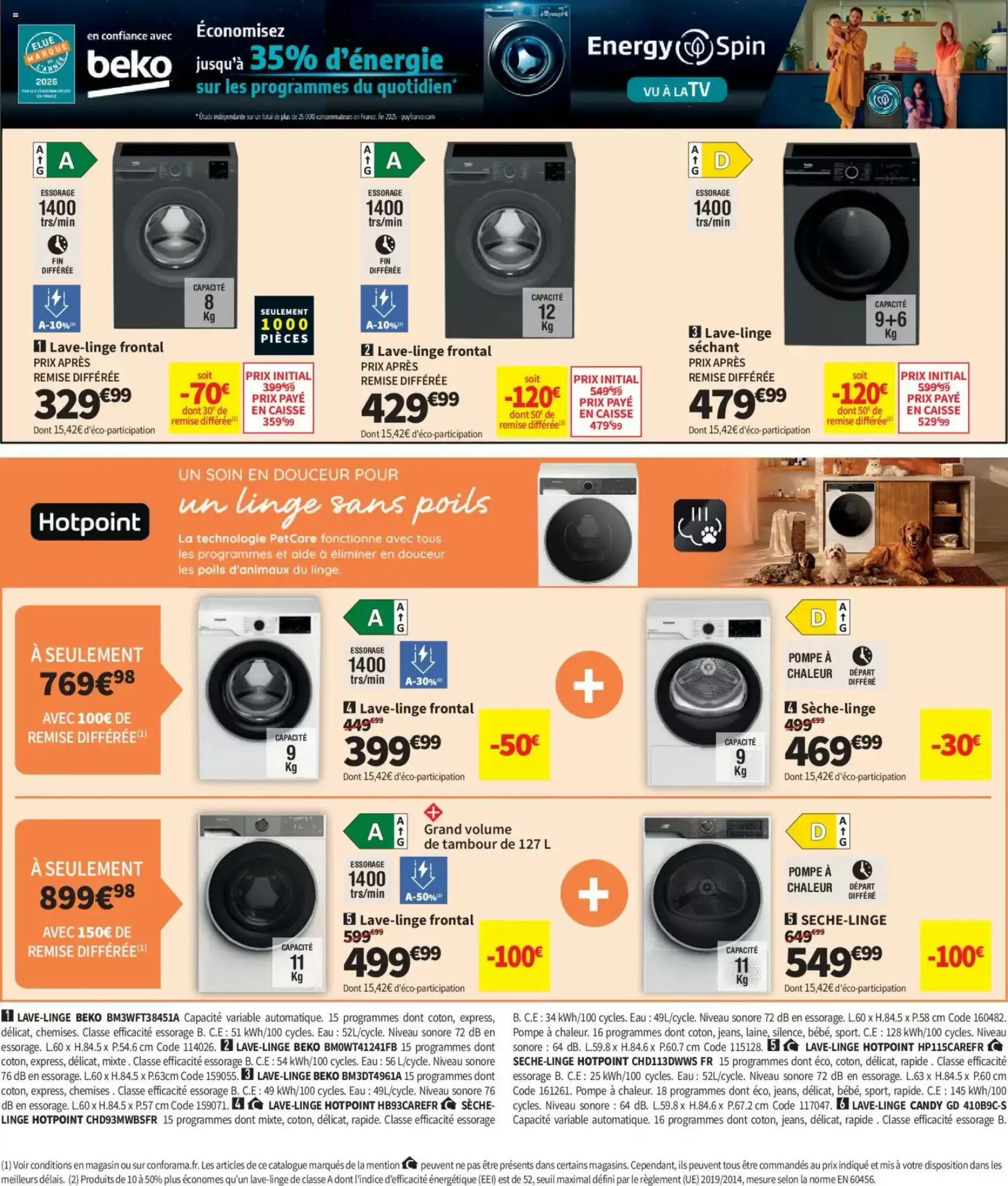 Prospectus promotionnel Conforama valable à partir du 29/09/2026 - Page 46.