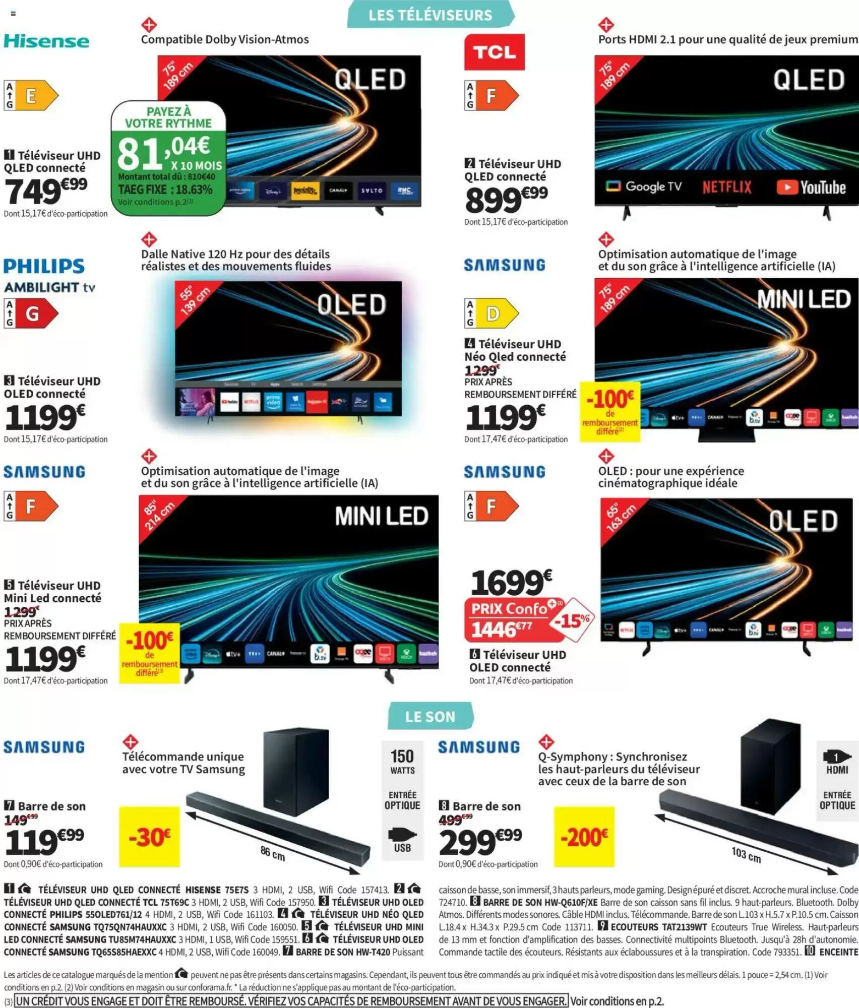 Prospectus promotionnel Conforama valable à partir du 29/09/2026 - Page 54.