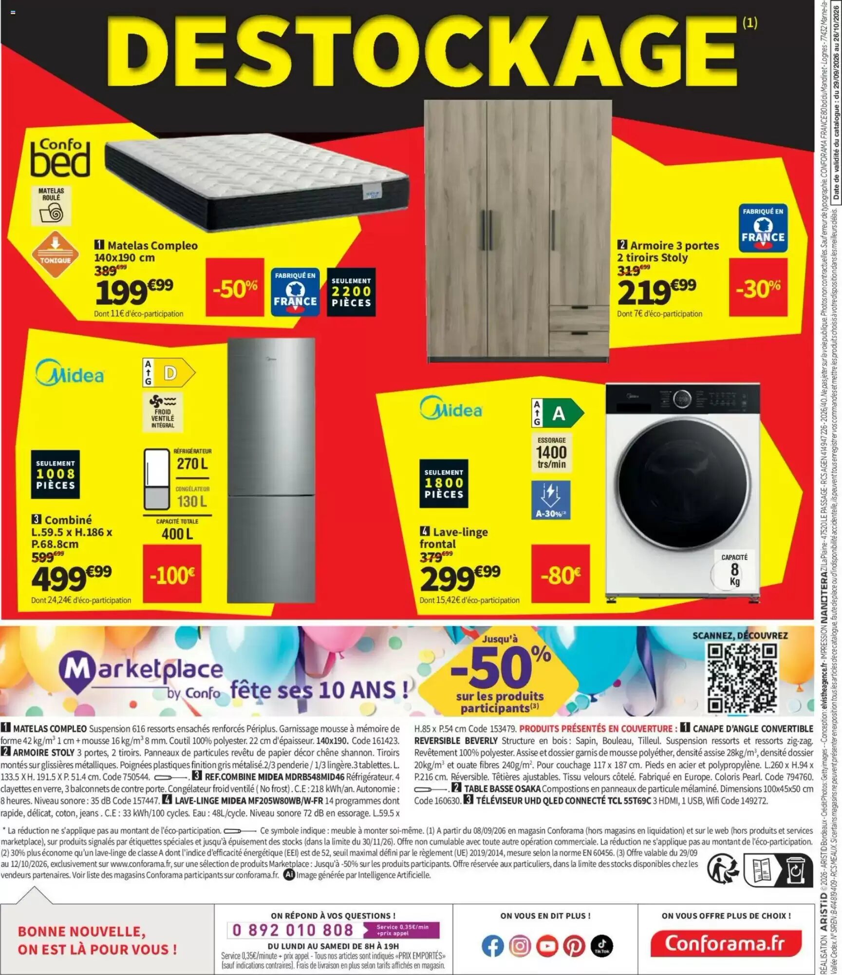 Prospectus promotionnel Conforama valable à partir du 29/09/2026 - Page 57.