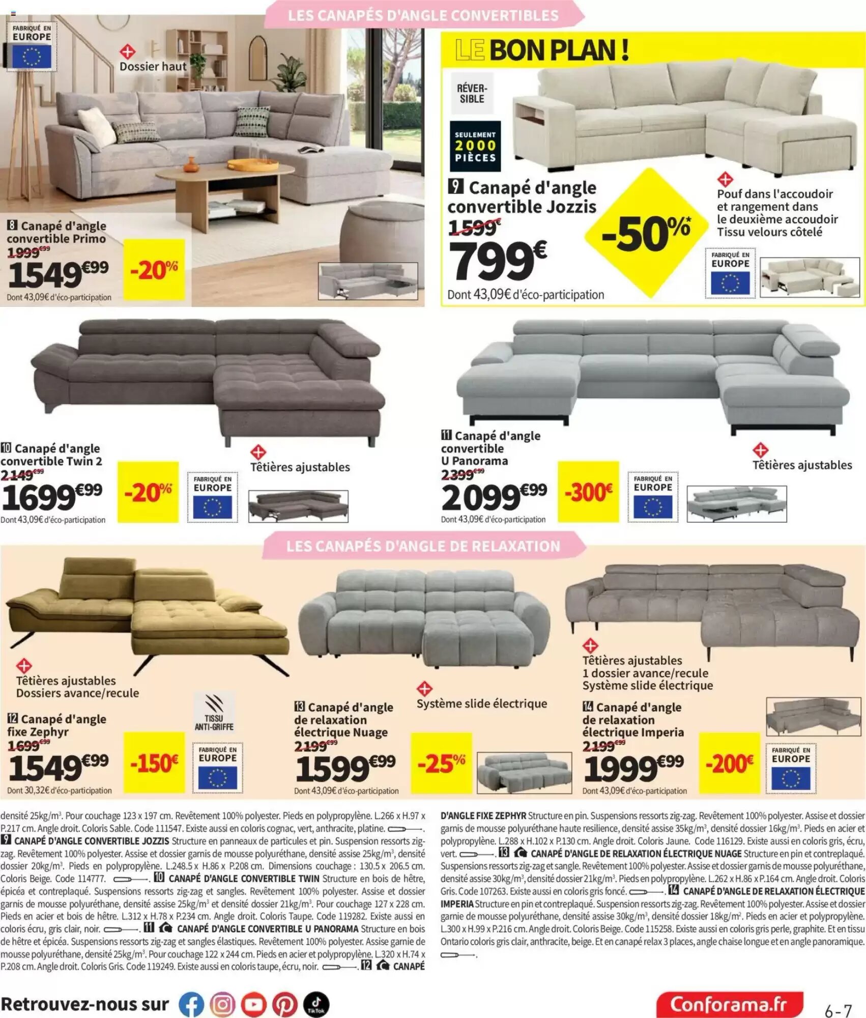 Prospectus promotionnel Conforama valable à partir du 29/09/2026 - Page 8.