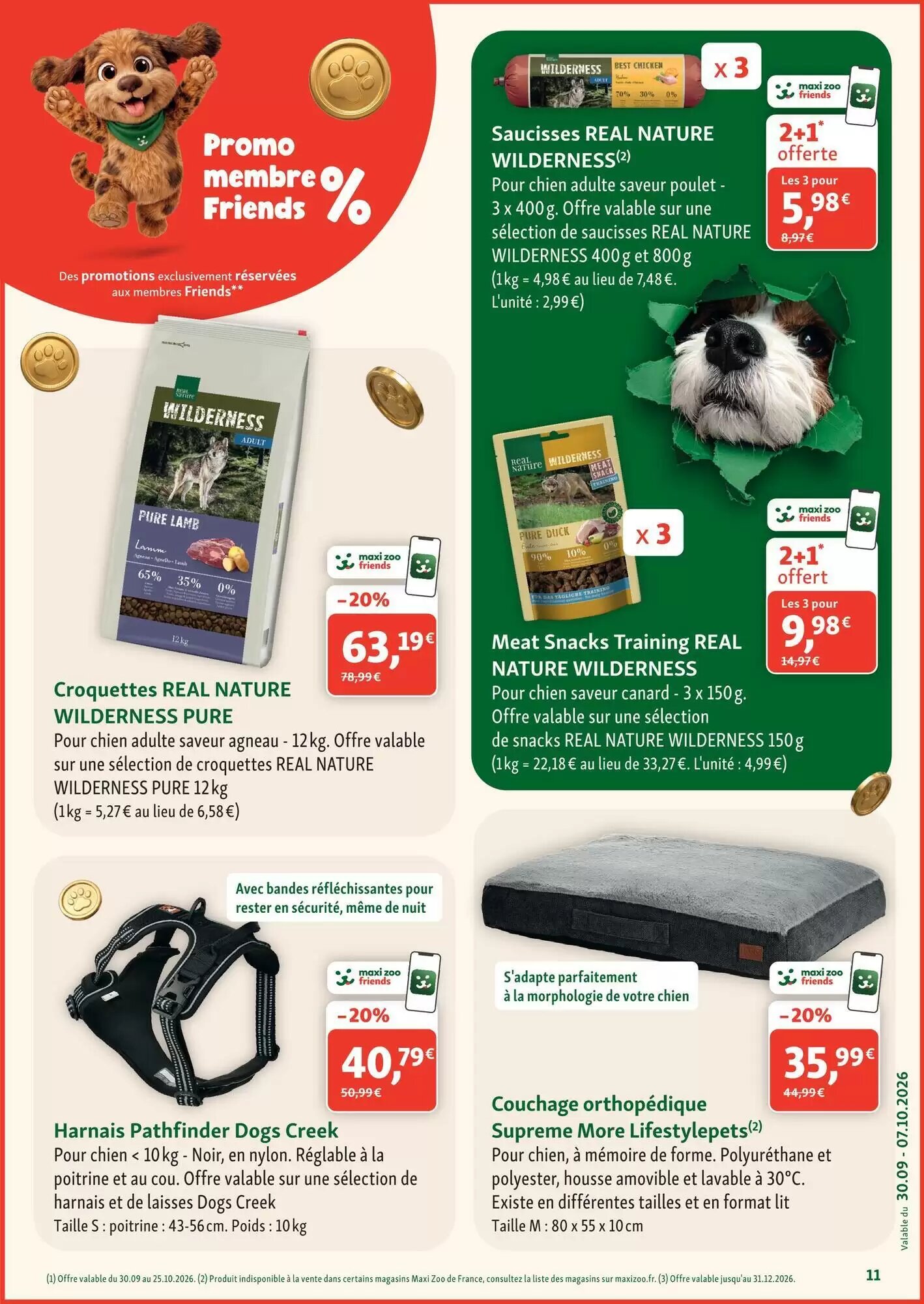 Prospectus promotionnel Maxi Zoo valable à partir du 30/09/2026 - Page 11.