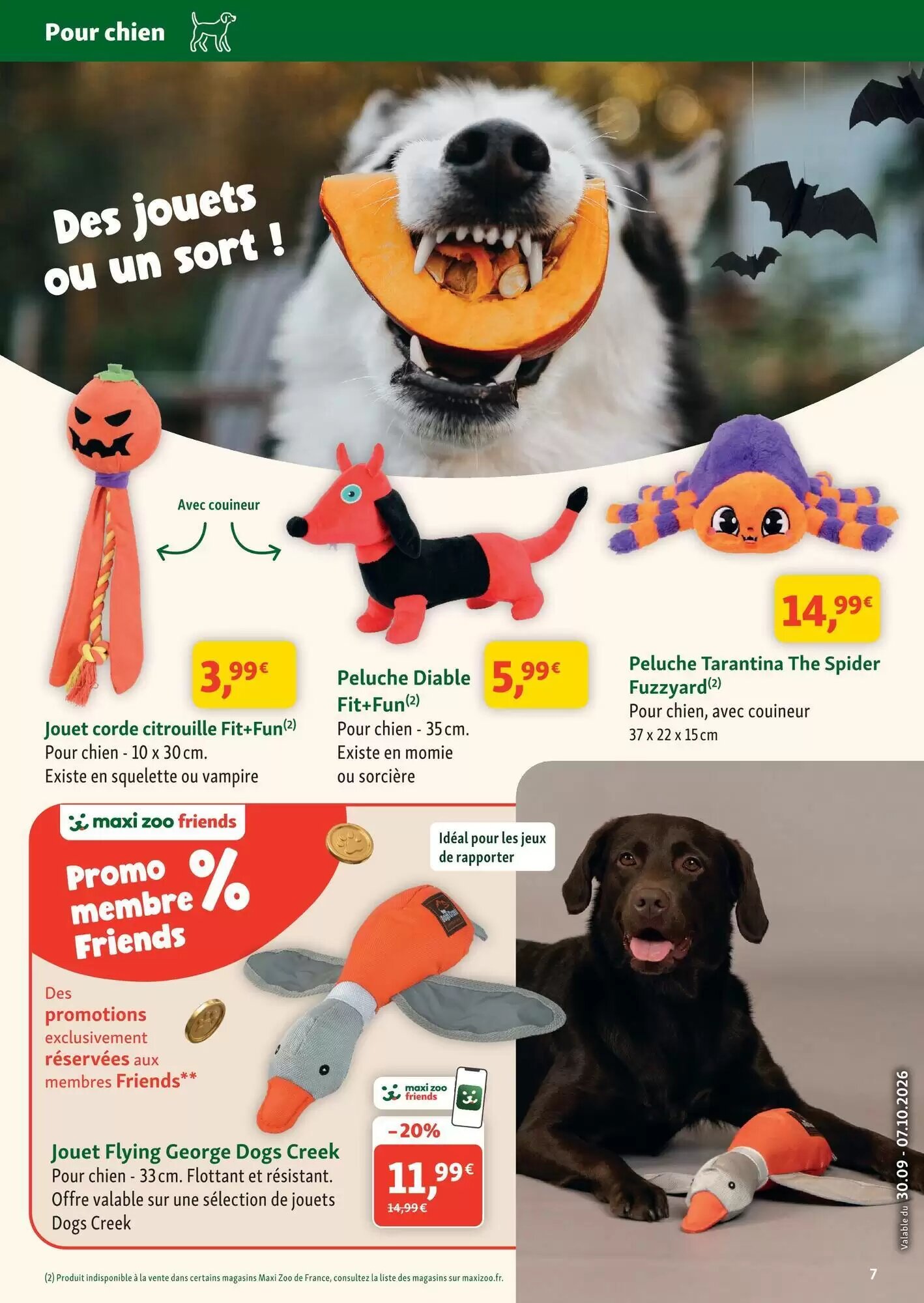 Prospectus promotionnel Maxi Zoo valable à partir du 30/09/2026 - Page 7.