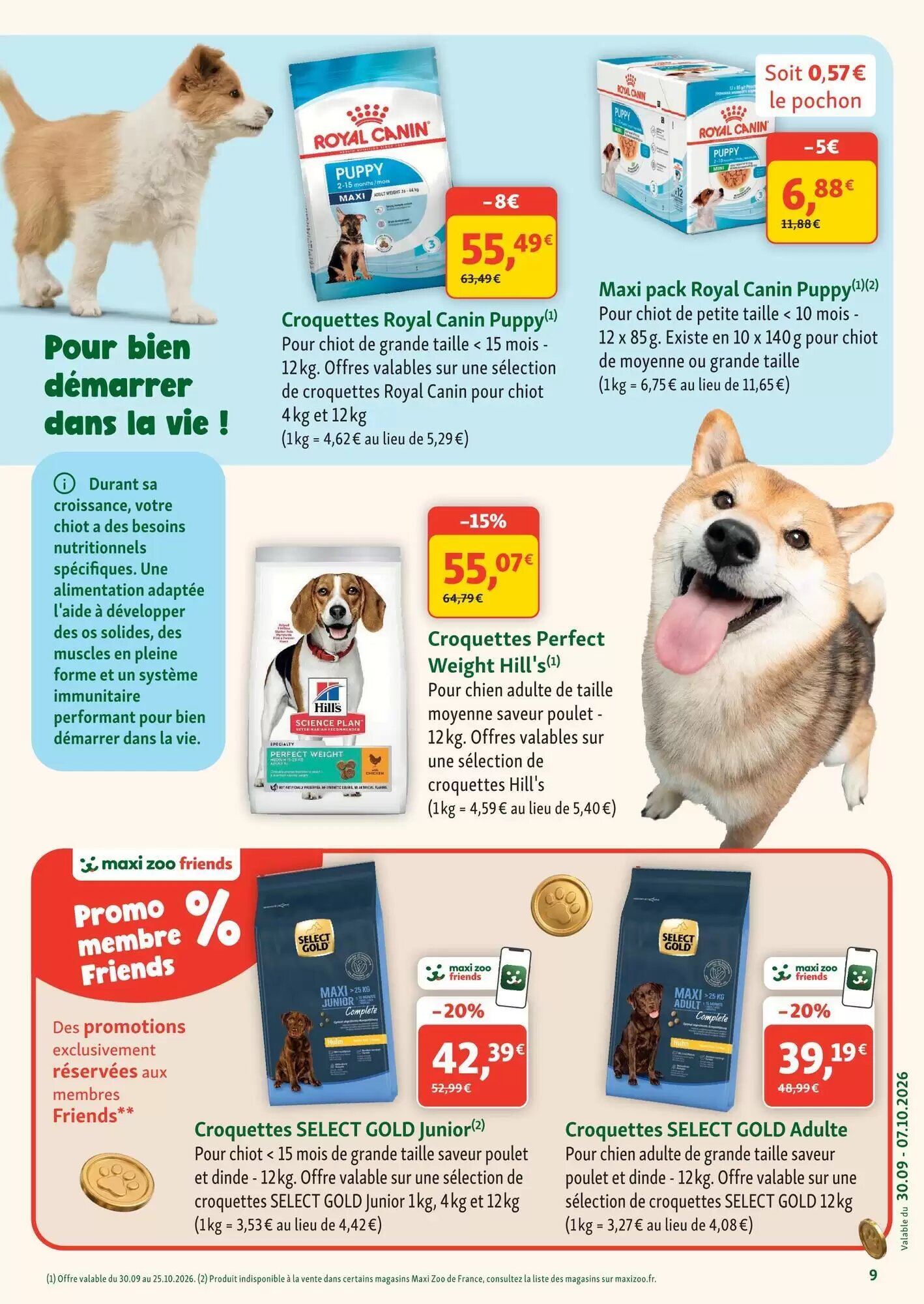 Prospectus promotionnel Maxi Zoo valable à partir du 30/09/2026 - Page 9.
