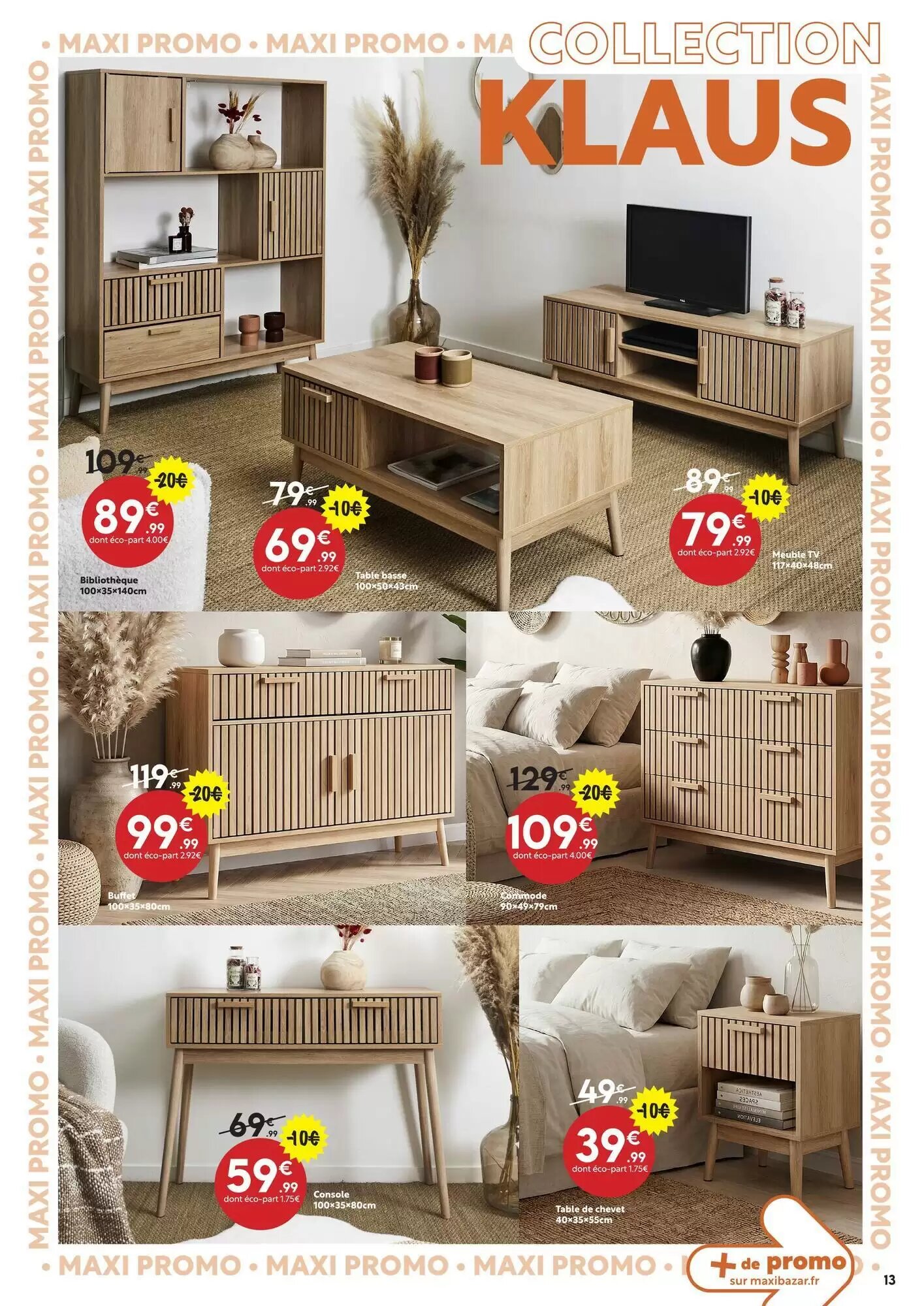 Prospectus promotionnel Maxi Bazar valable à partir du 30/09/2026 - Page 13.