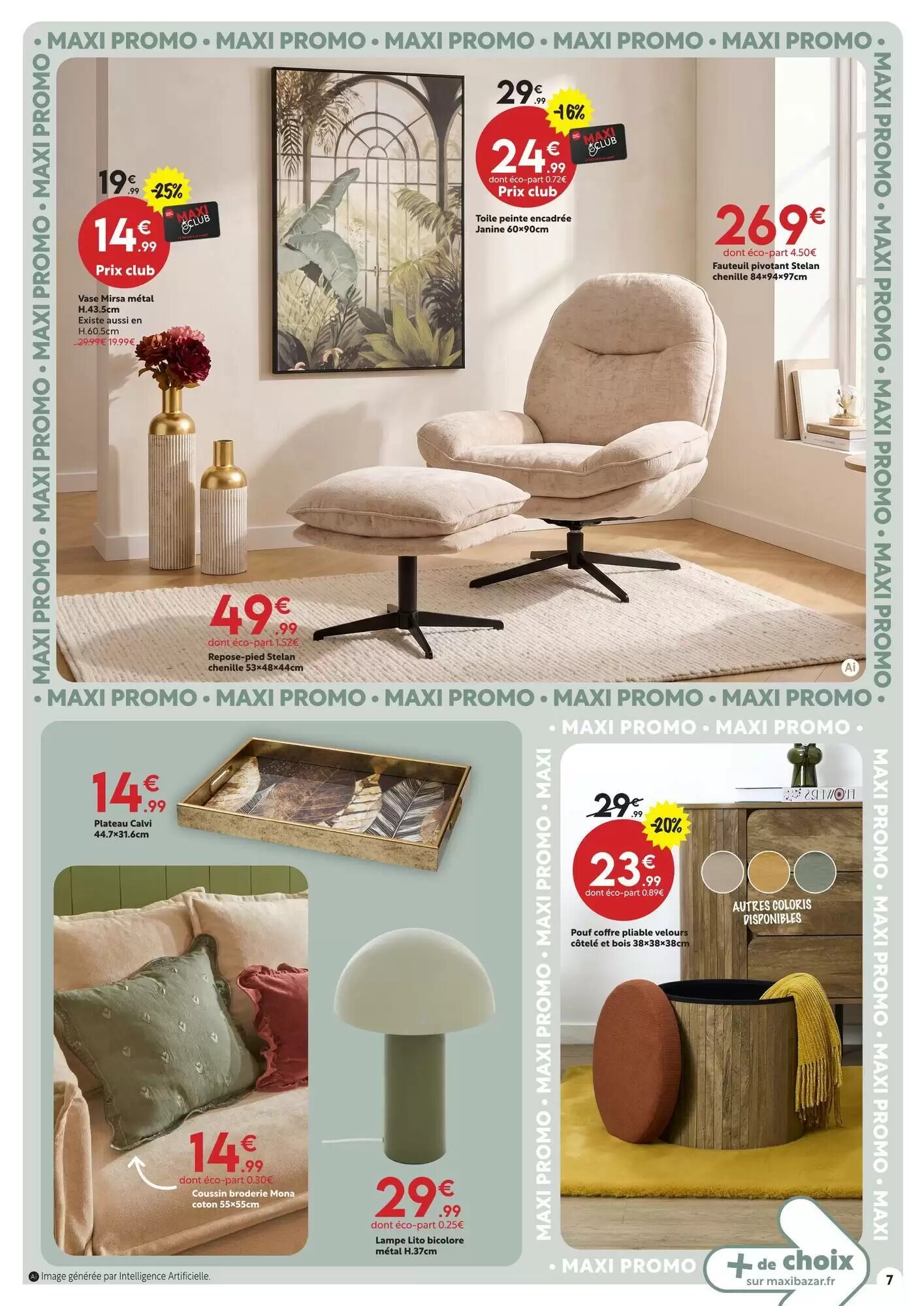 Prospectus promotionnel Maxi Bazar valable à partir du 30/09/2026 - Page 7.