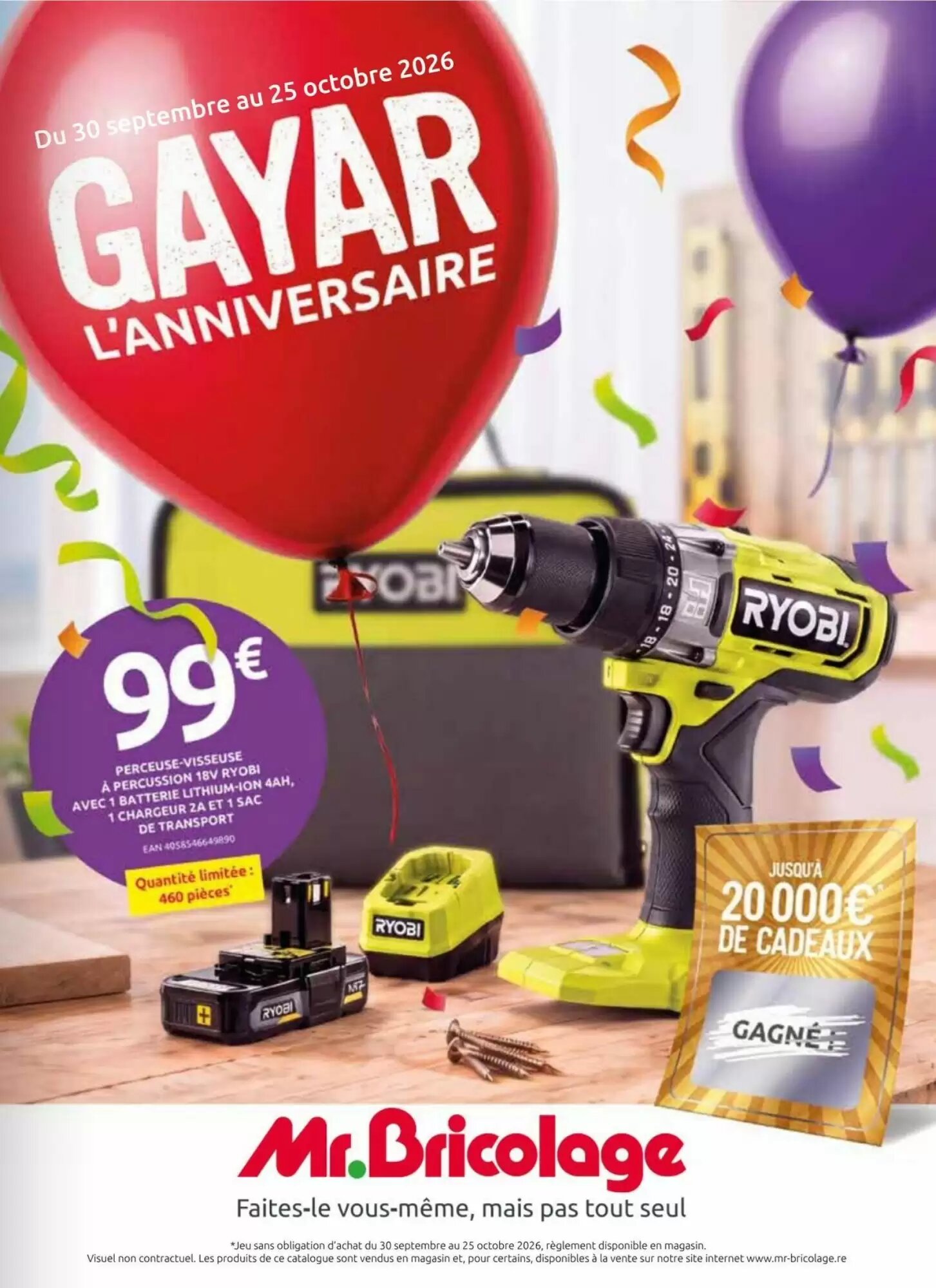 Prospectus promotionnel Mr Bricolage valable à partir du 30/09/2026 - Page 1.