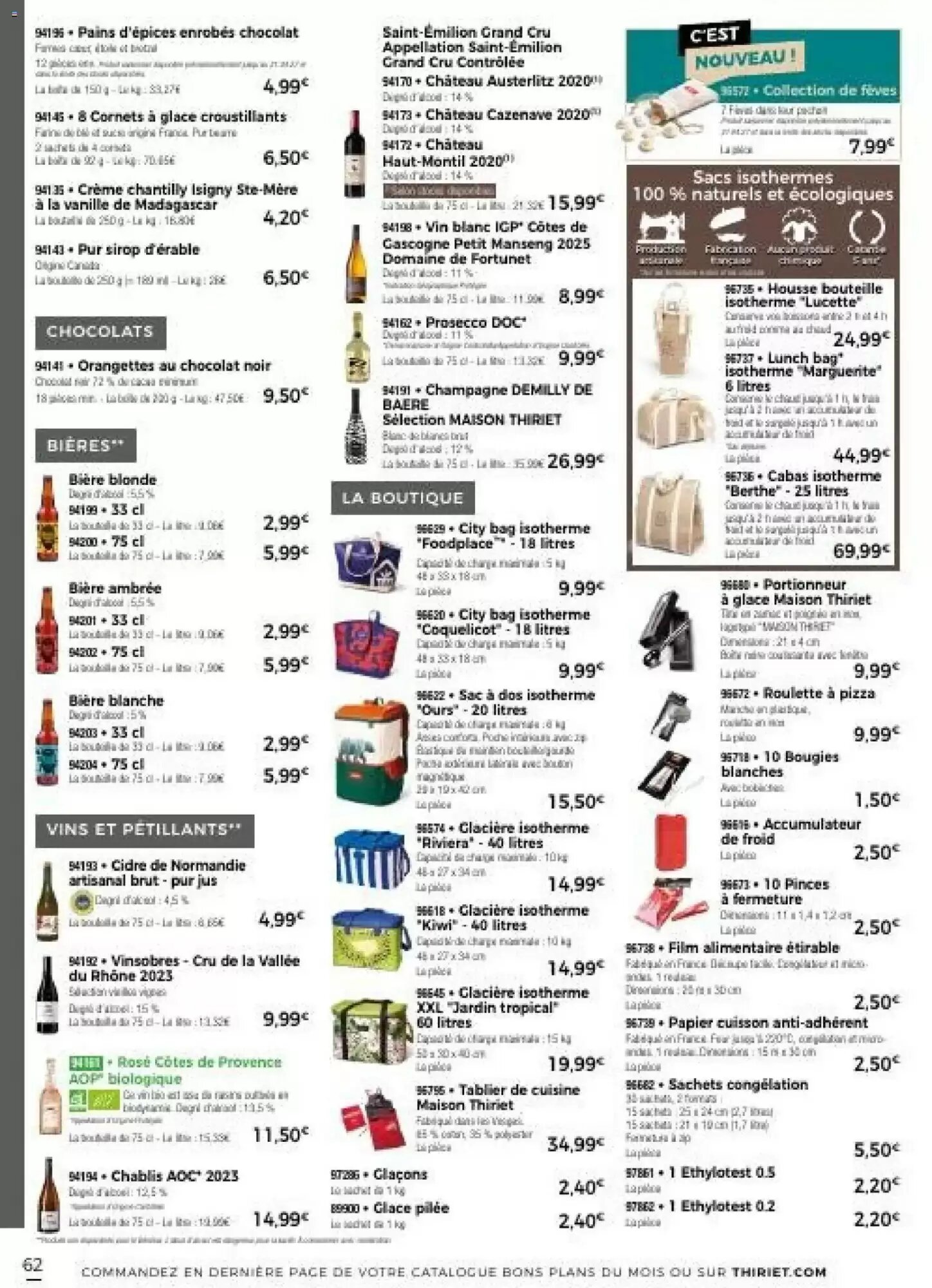 Prospectus promotionnel Thiriet valable à partir du 30/09/2026 - Page 62.