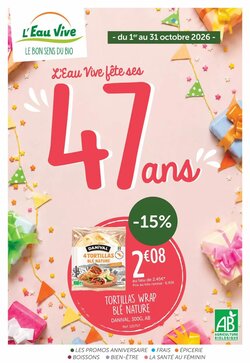 Prospectus promotionnel L'Eau Vive valable à partir du 01/10/2026