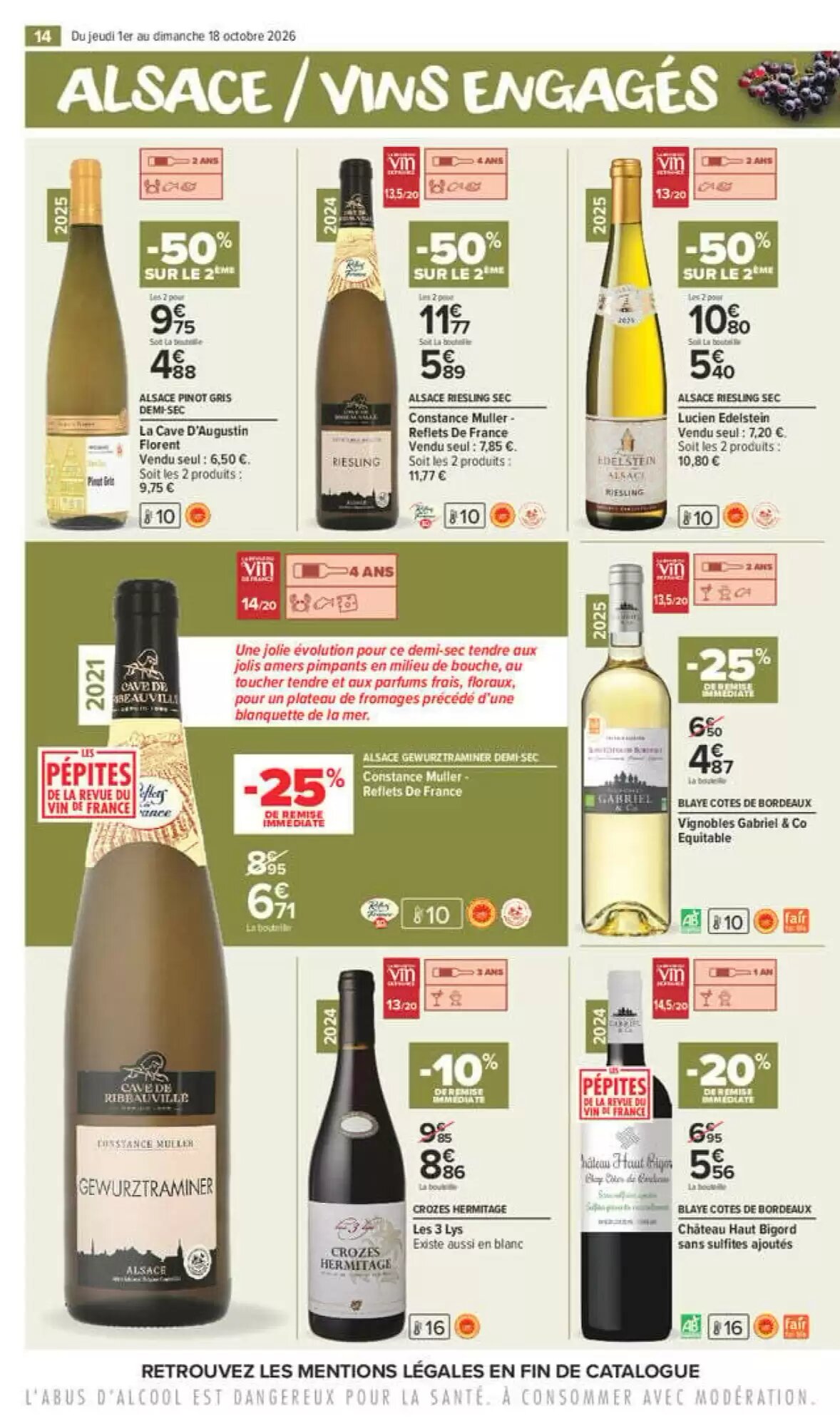Prospectus promotionnel Carrefour Market valable à partir du 01/10/2026 - Page 14.
