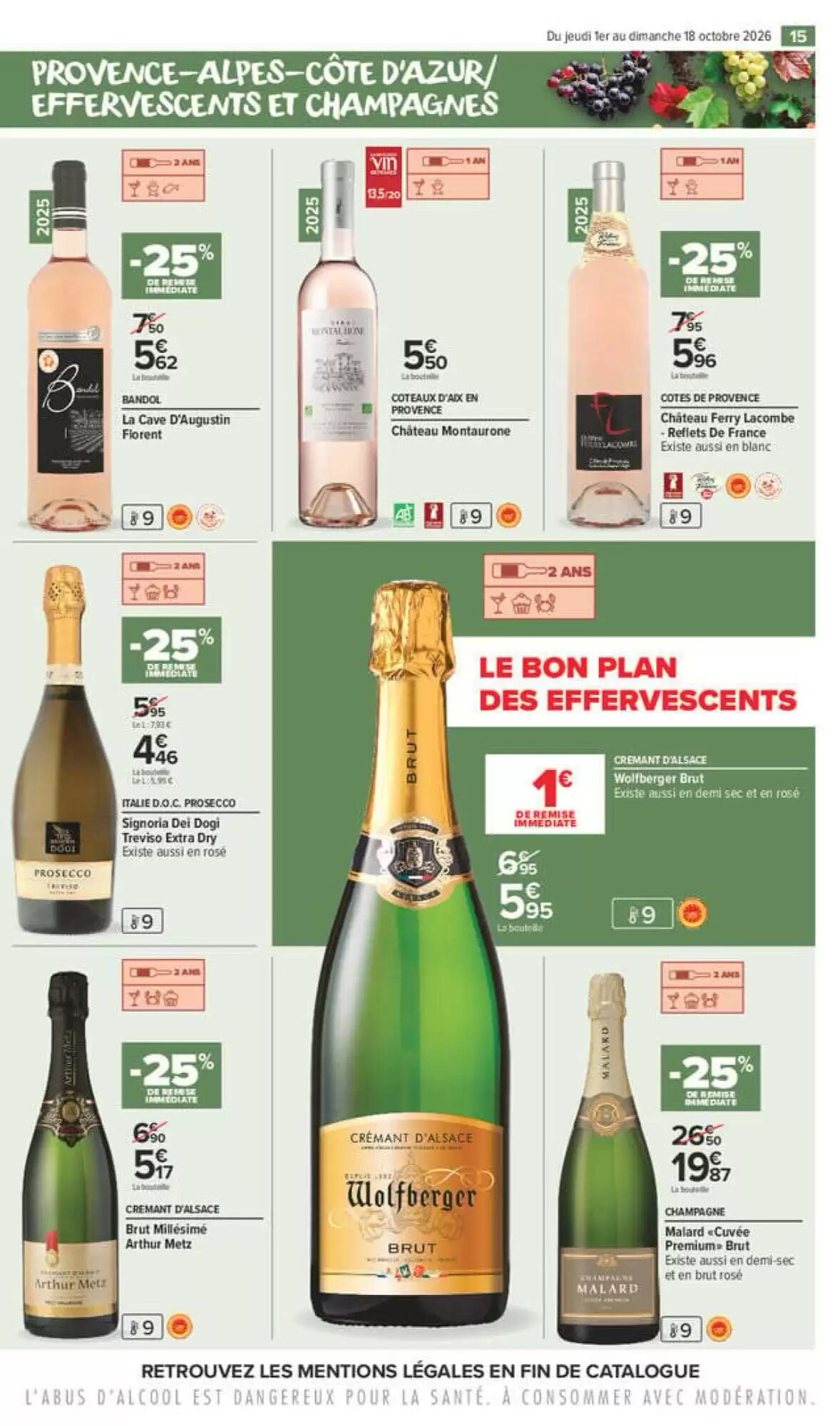 Prospectus promotionnel Carrefour Market valable à partir du 01/10/2026 - Page 15.