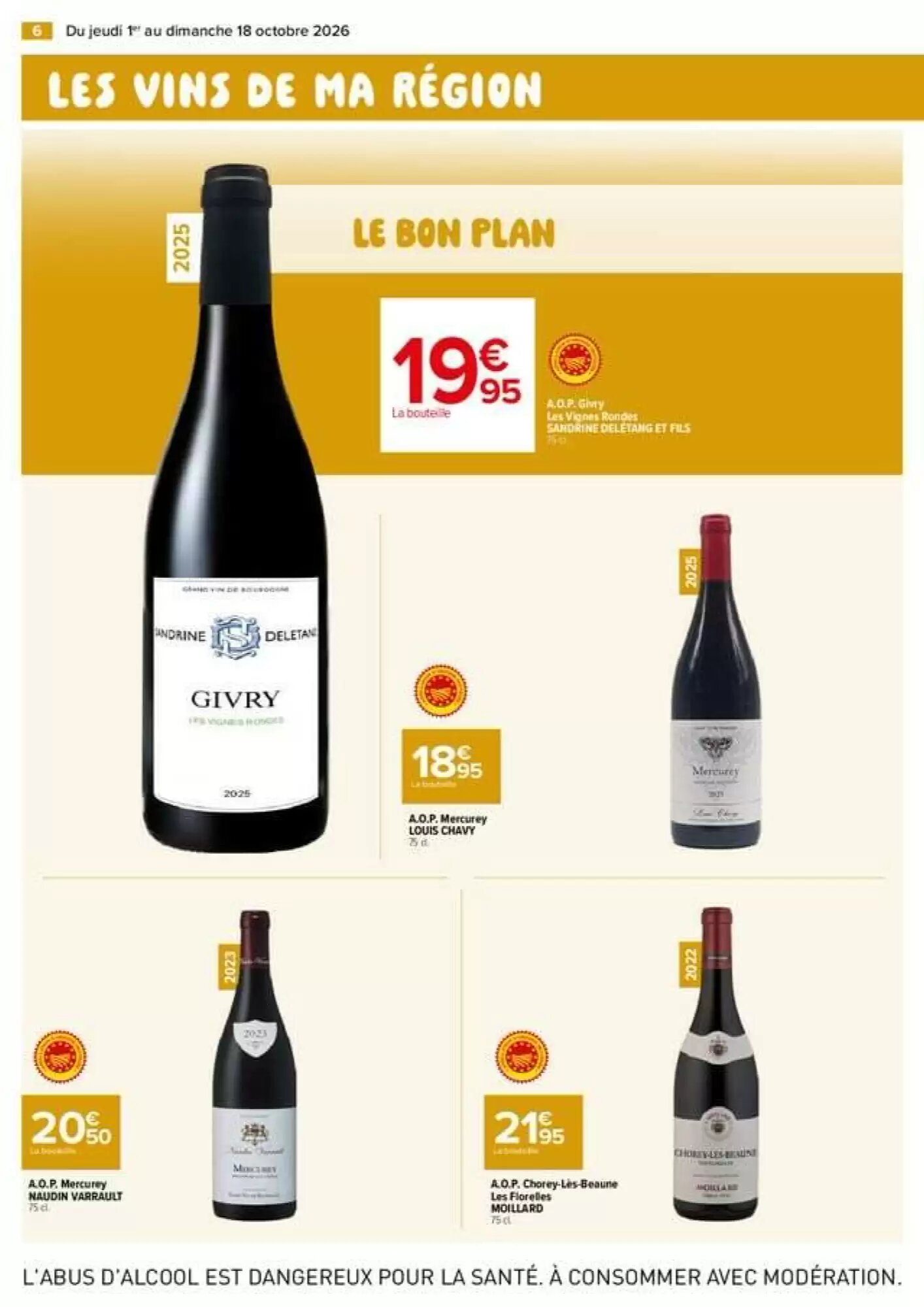 Prospectus promotionnel Carrefour Market valable à partir du 01/10/2026 - Page 6.
