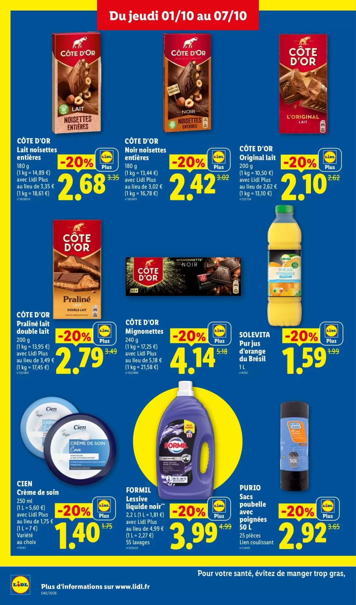 Prospectus promotionnel Lidl valable à partir du 01/10/2026 - Page 16.