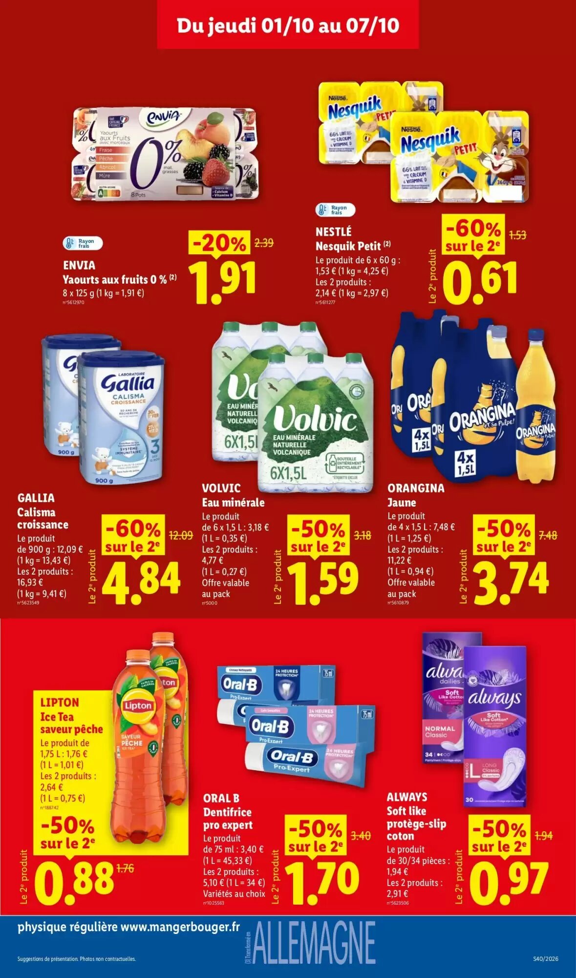 Prospectus promotionnel Lidl valable à partir du 01/10/2026 - Page 19.