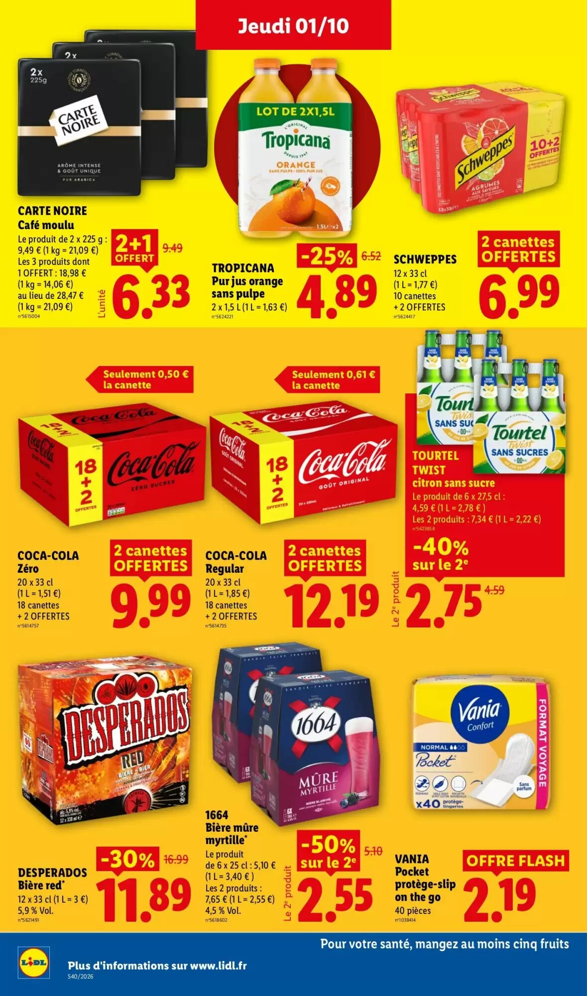 Prospectus promotionnel Lidl valable à partir du 01/10/2026 - Page 22.