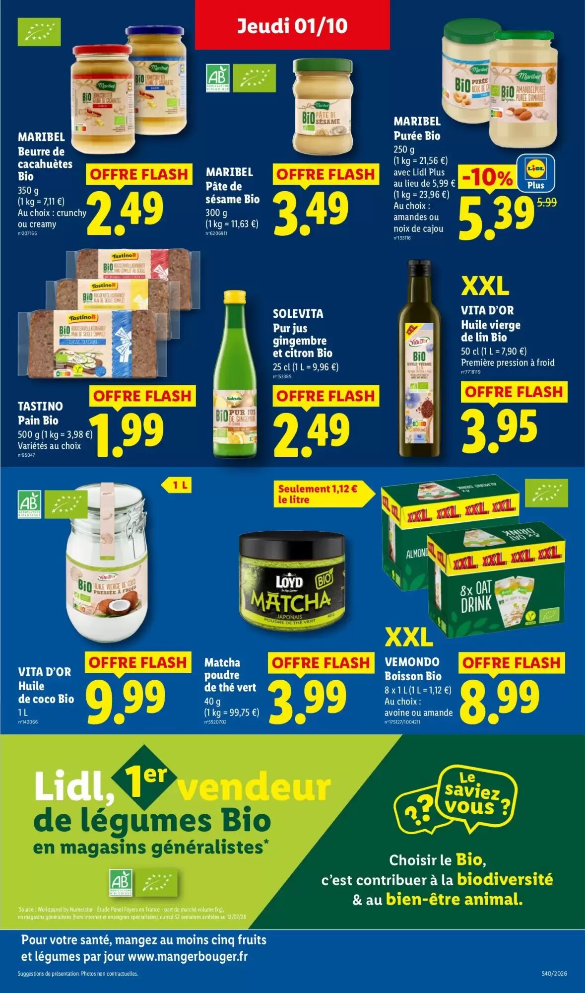 Prospectus promotionnel Lidl valable à partir du 01/10/2026 - Page 25.