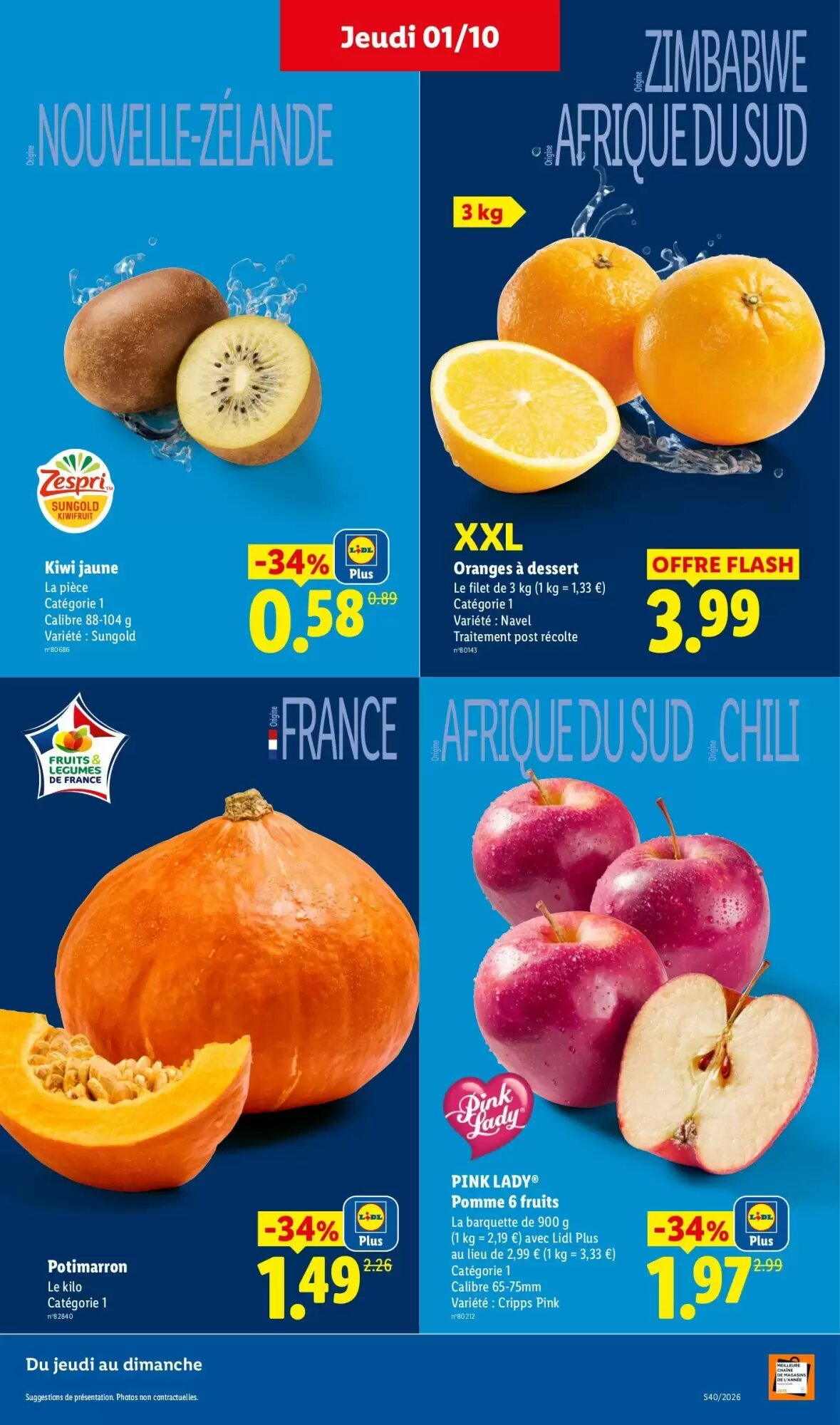 Prospectus promotionnel Lidl valable à partir du 01/10/2026 - Page 3.