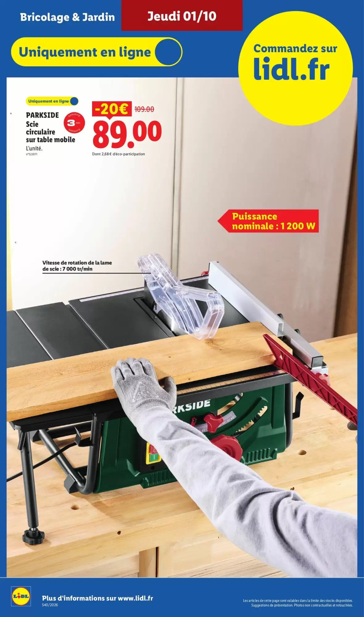 Prospectus promotionnel Lidl valable à partir du 01/10/2026 - Page 32.