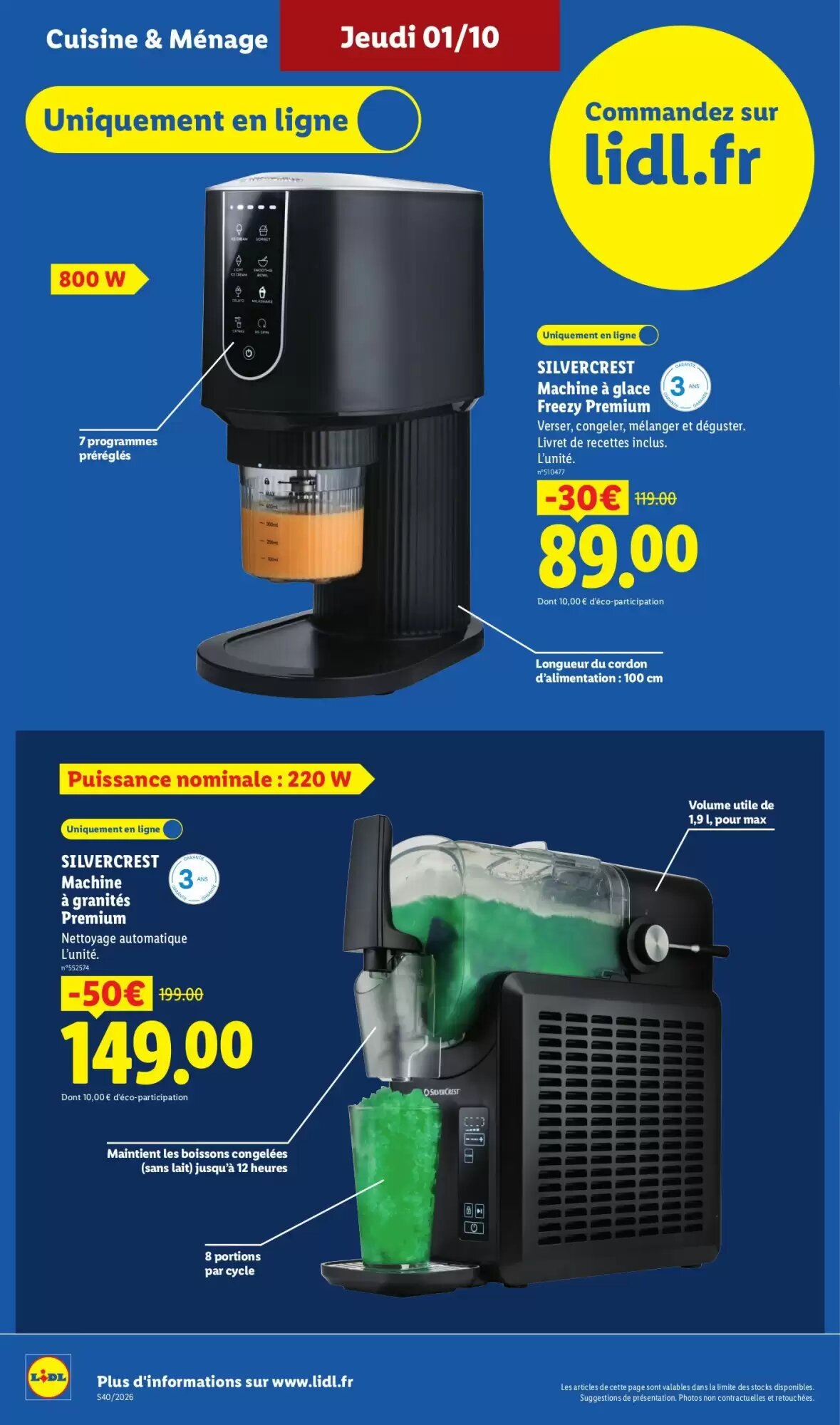 Prospectus promotionnel Lidl valable à partir du 01/10/2026 - Page 34.
