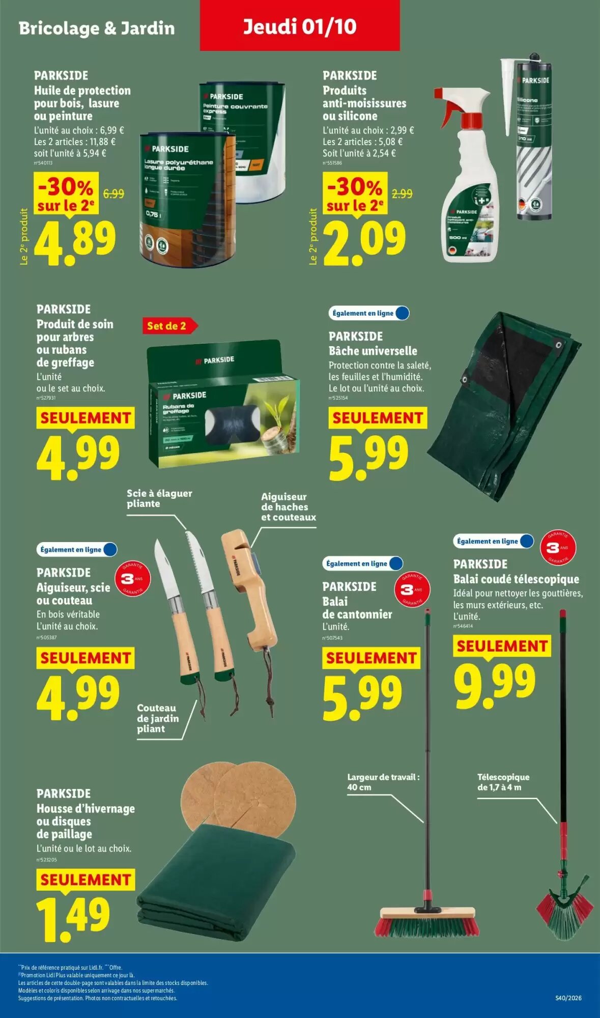 Prospectus promotionnel Lidl valable à partir du 01/10/2026 - Page 39.