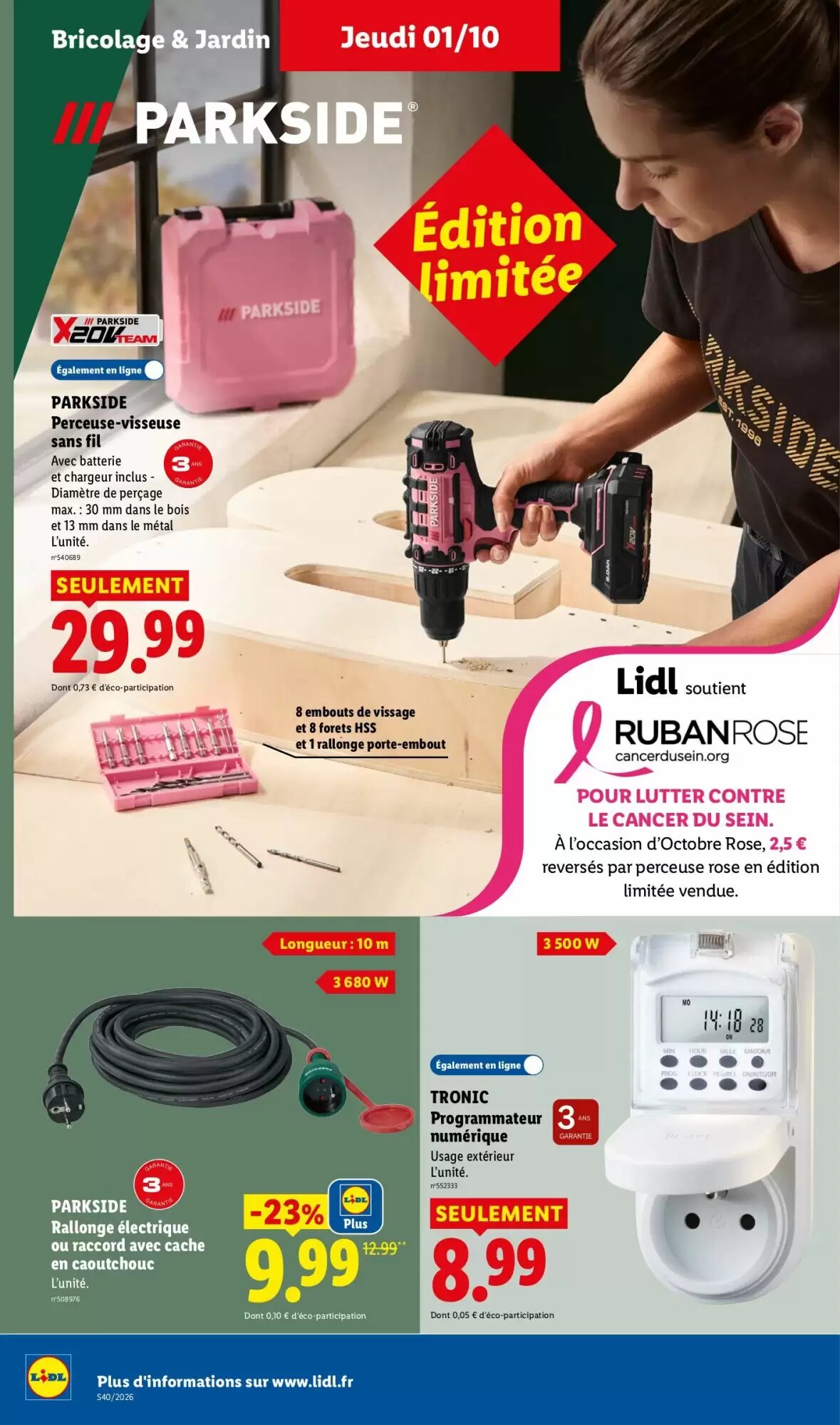 Prospectus promotionnel Lidl valable à partir du 01/10/2026 - Page 40.