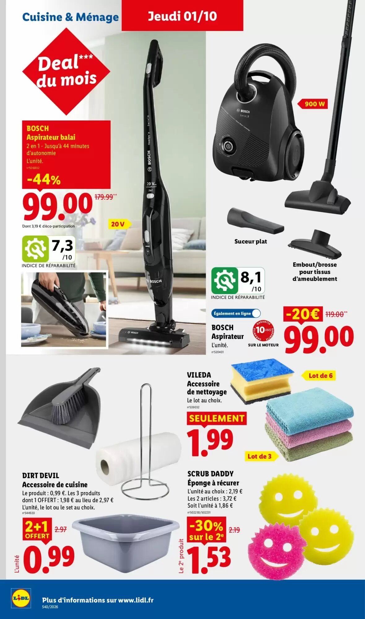 Prospectus promotionnel Lidl valable à partir du 01/10/2026 - Page 42.