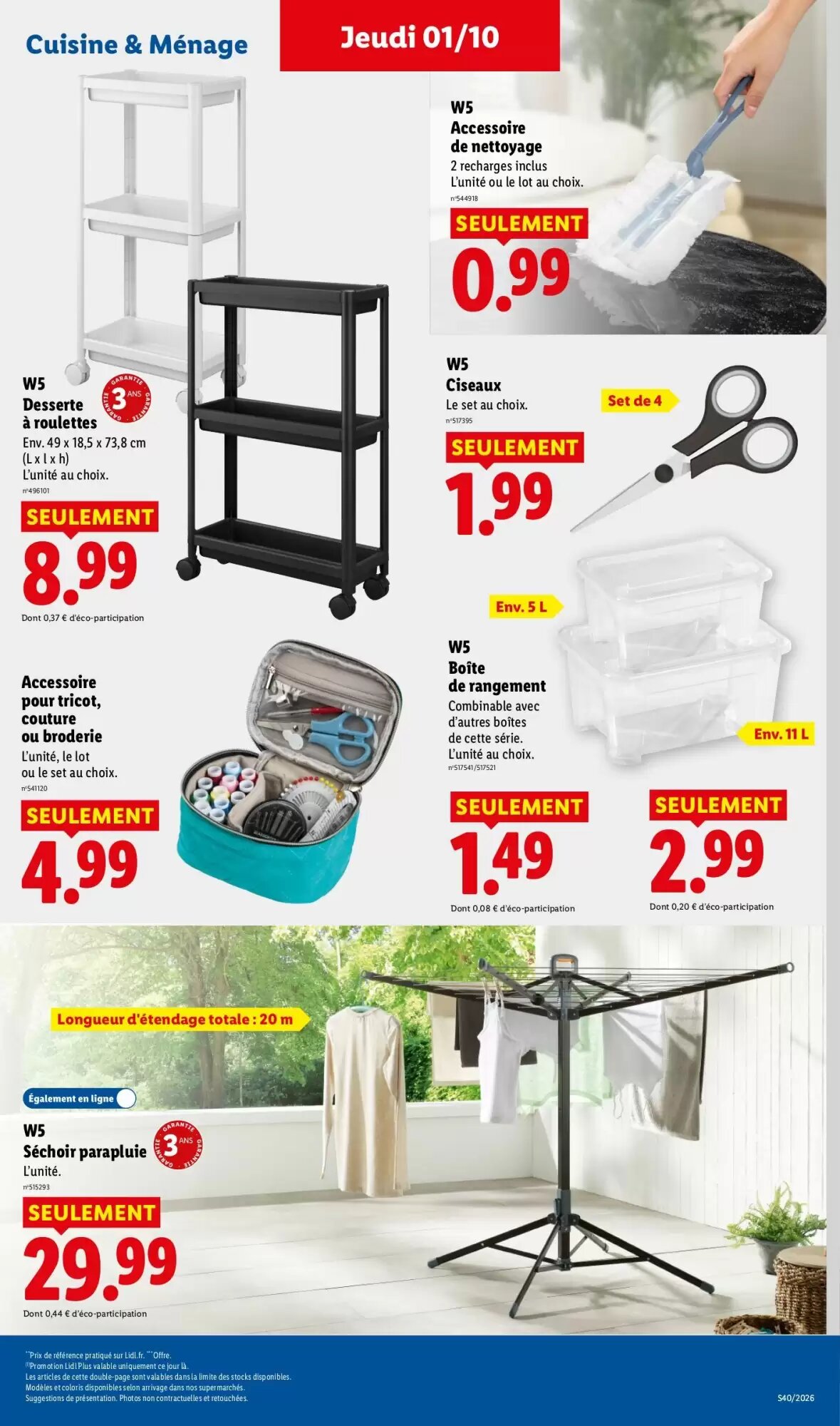 Prospectus promotionnel Lidl valable à partir du 01/10/2026 - Page 43.