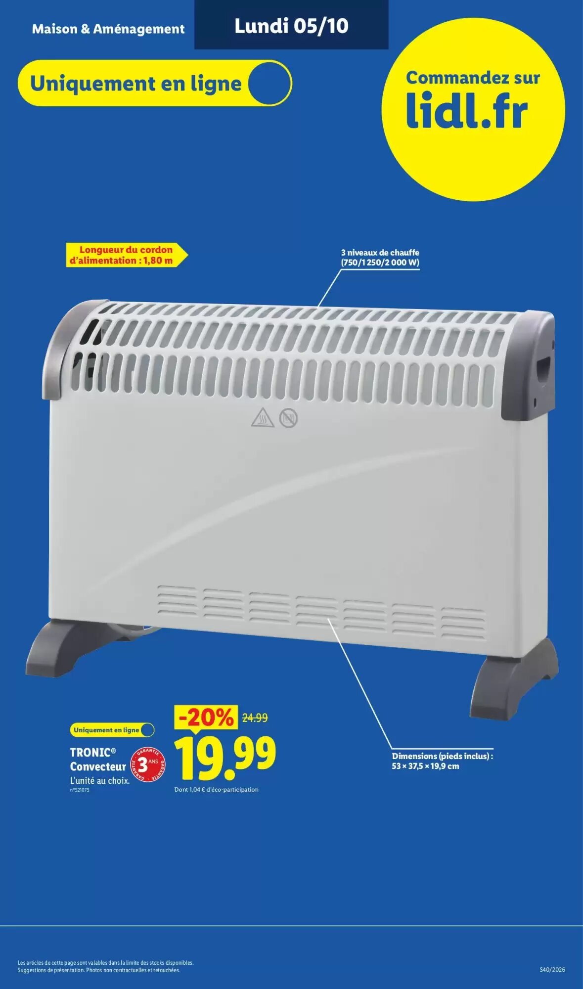 Prospectus promotionnel Lidl valable à partir du 01/10/2026 - Page 45.