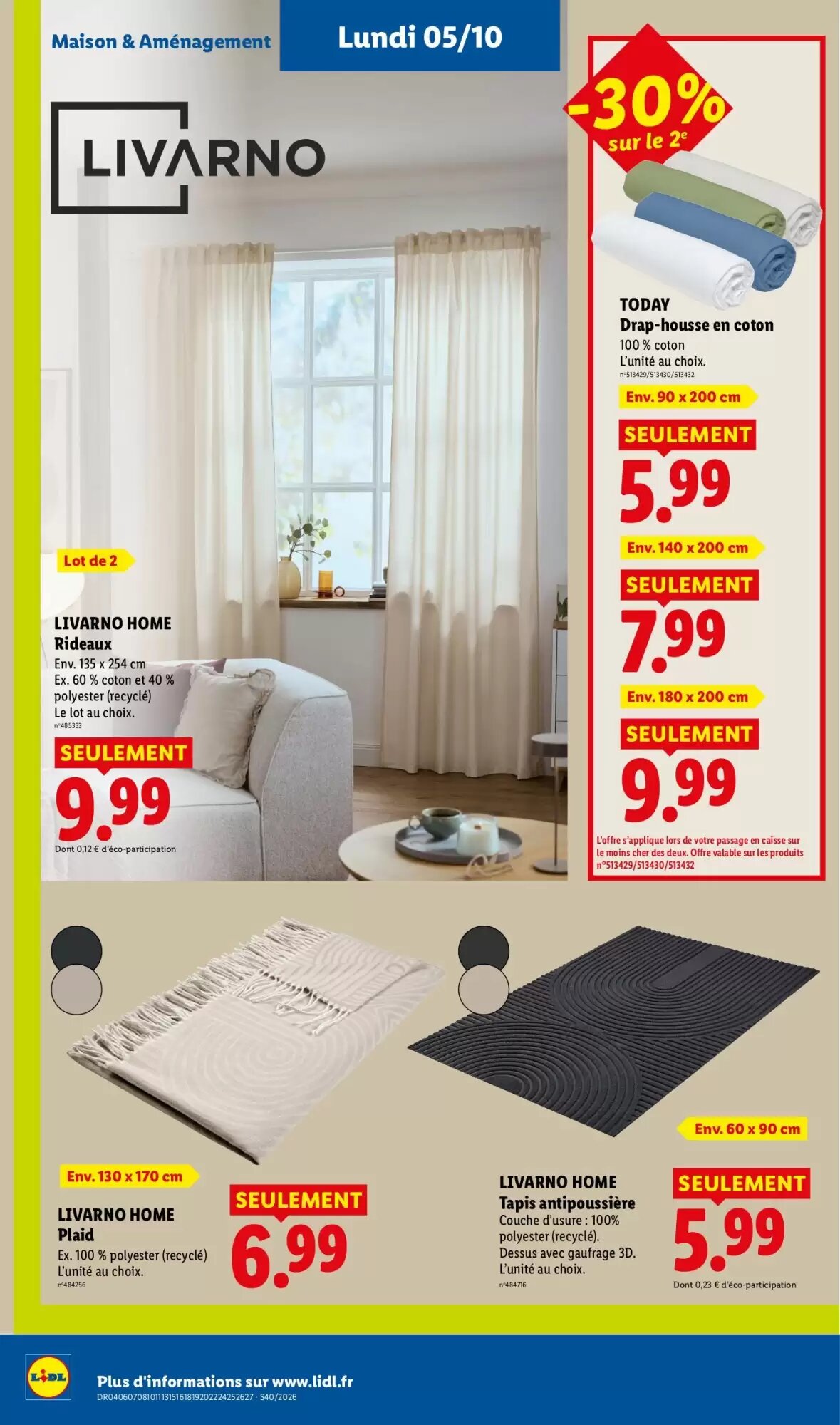 Prospectus promotionnel Lidl valable à partir du 01/10/2026 - Page 50.