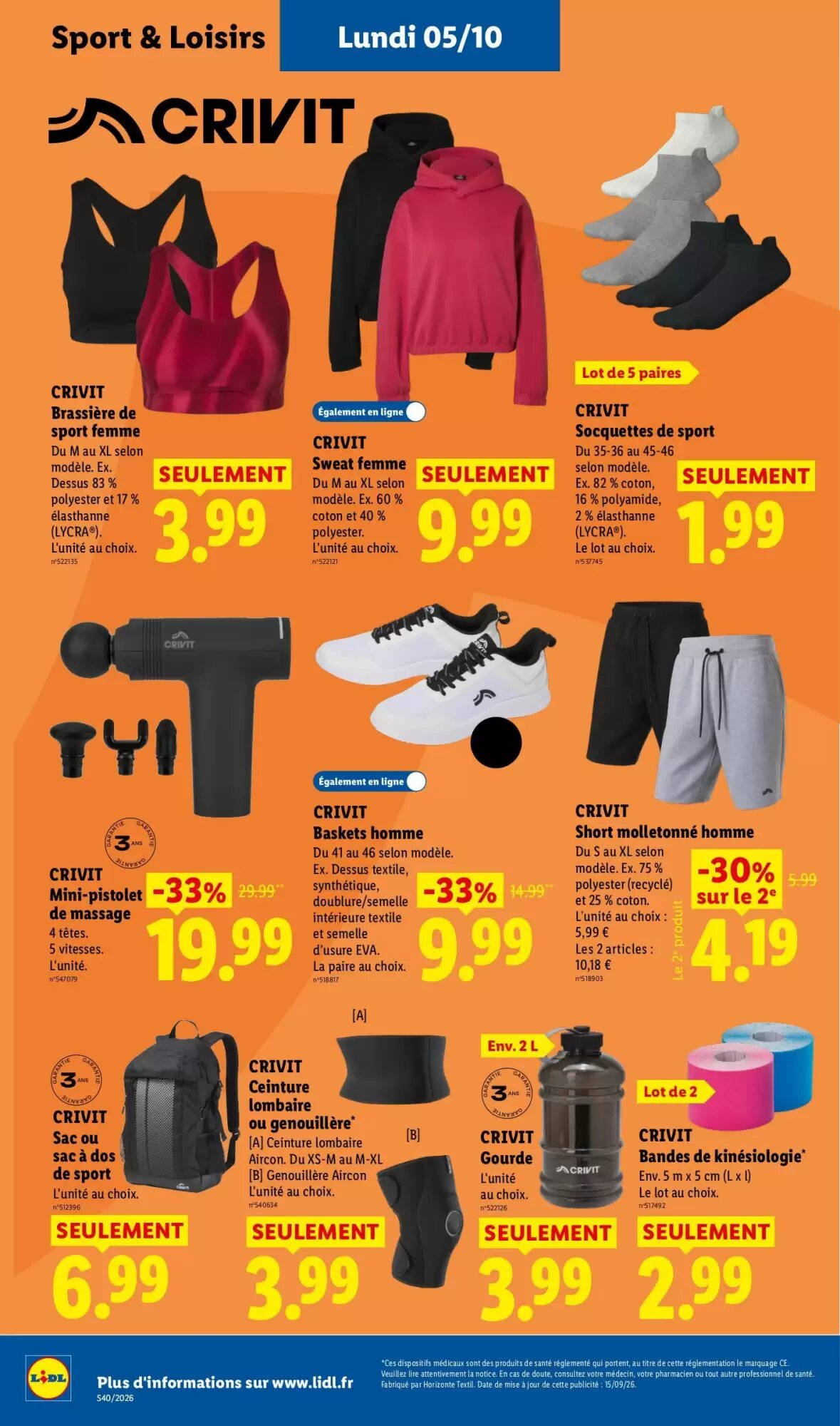 Prospectus promotionnel Lidl valable à partir du 01/10/2026 - Page 52.
