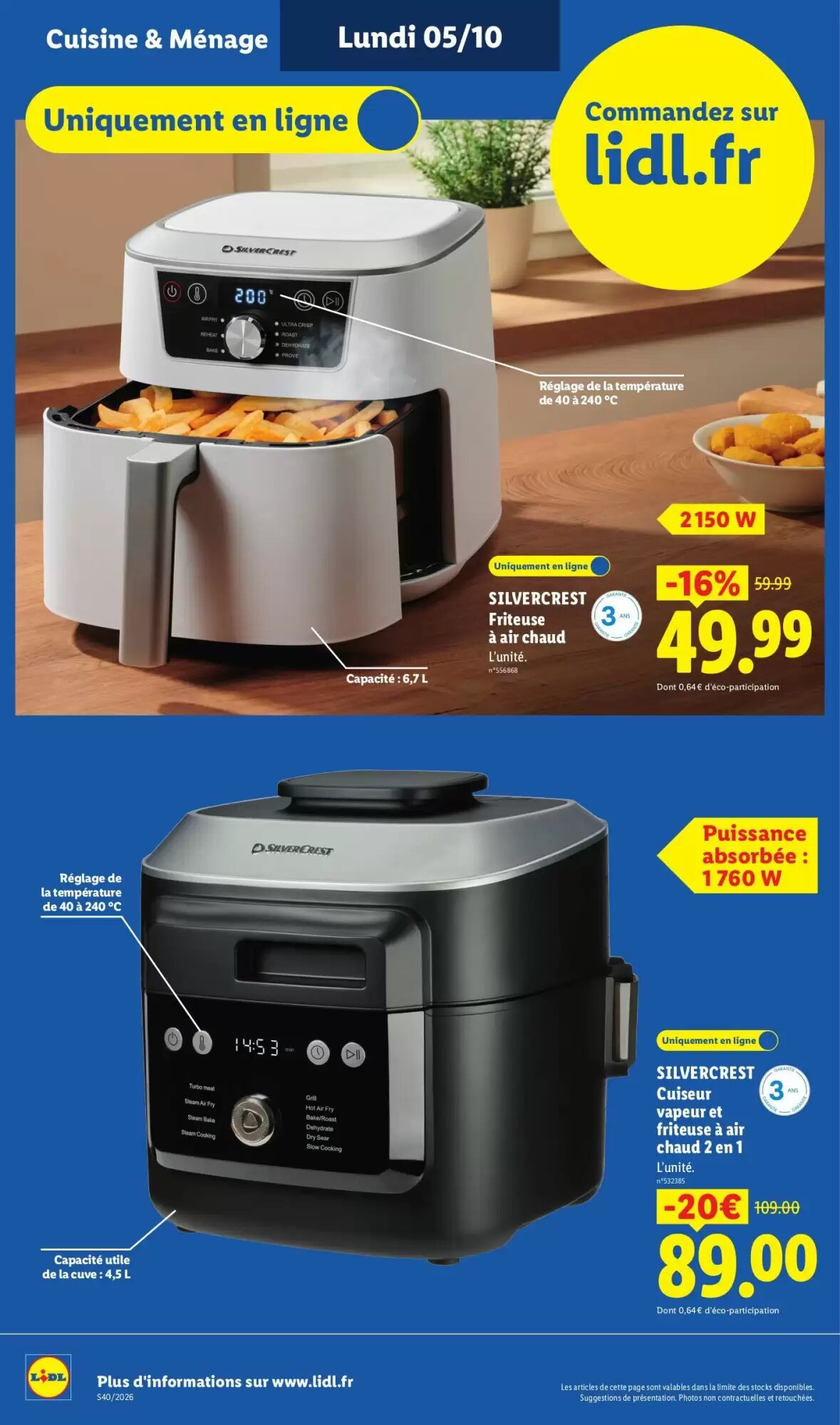 Prospectus promotionnel Lidl valable à partir du 01/10/2026 - Page 8.