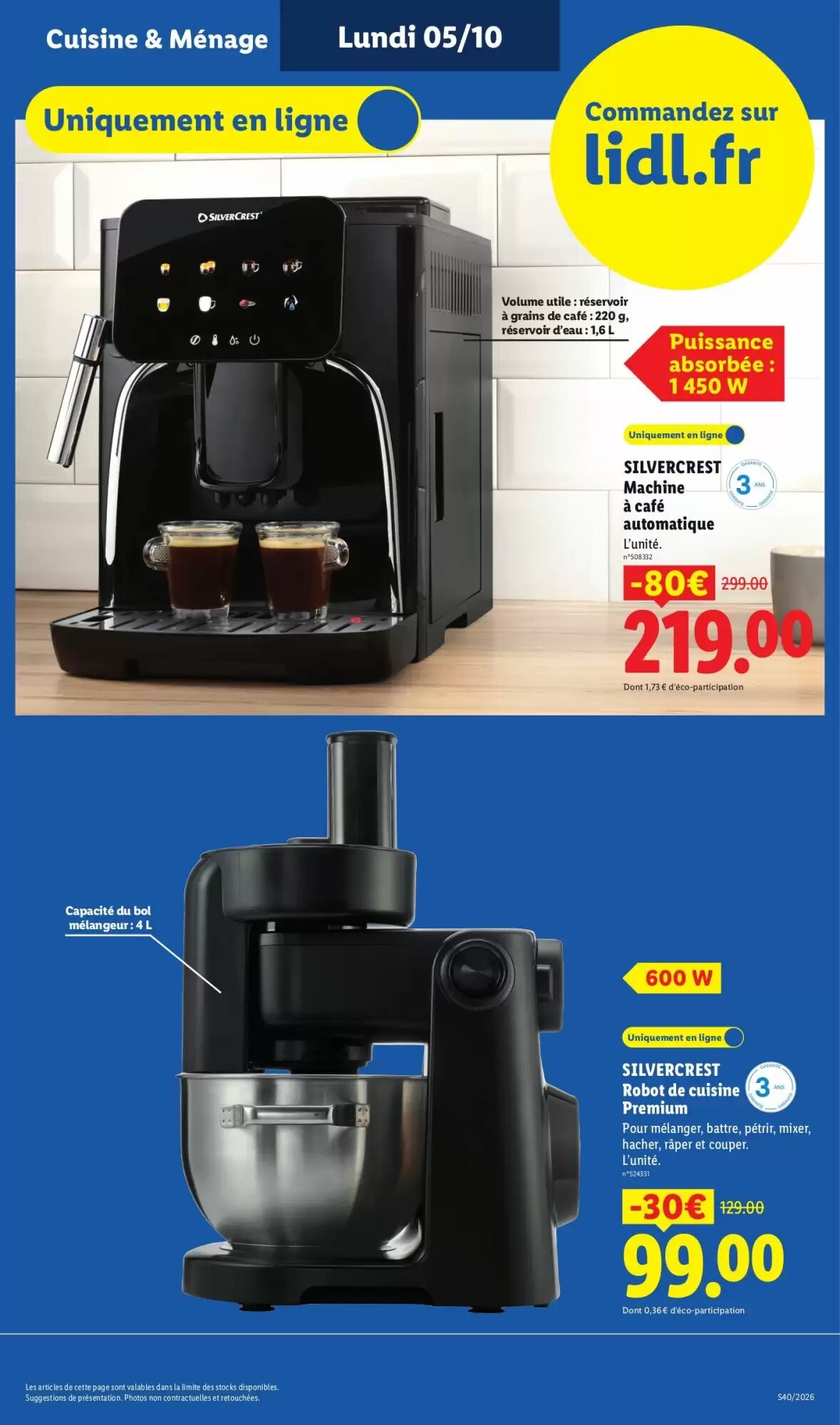Prospectus promotionnel Lidl valable à partir du 01/10/2026 - Page 9.
