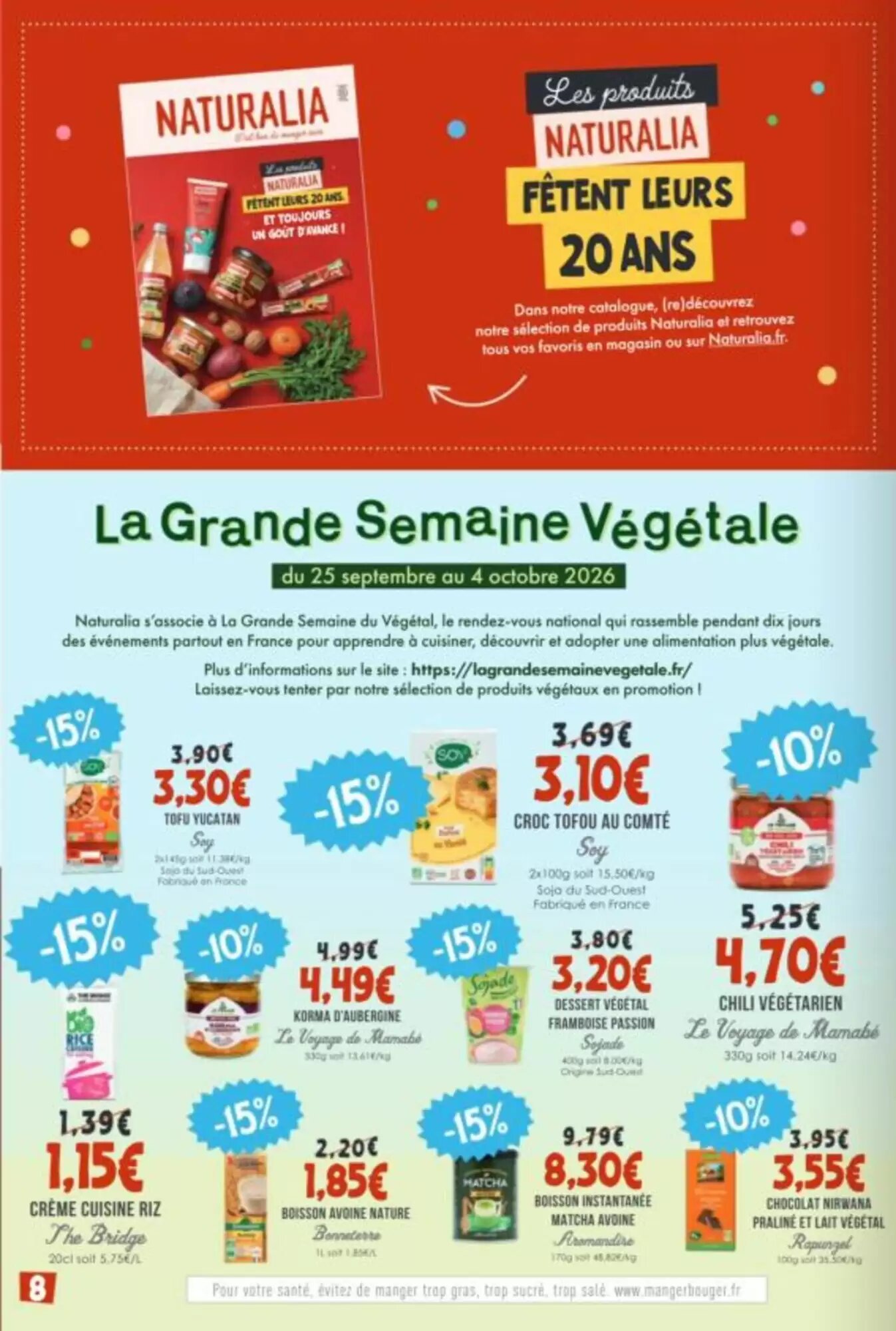Prospectus promotionnel Naturalia valable à partir du 01/10/2026 - Page 8.