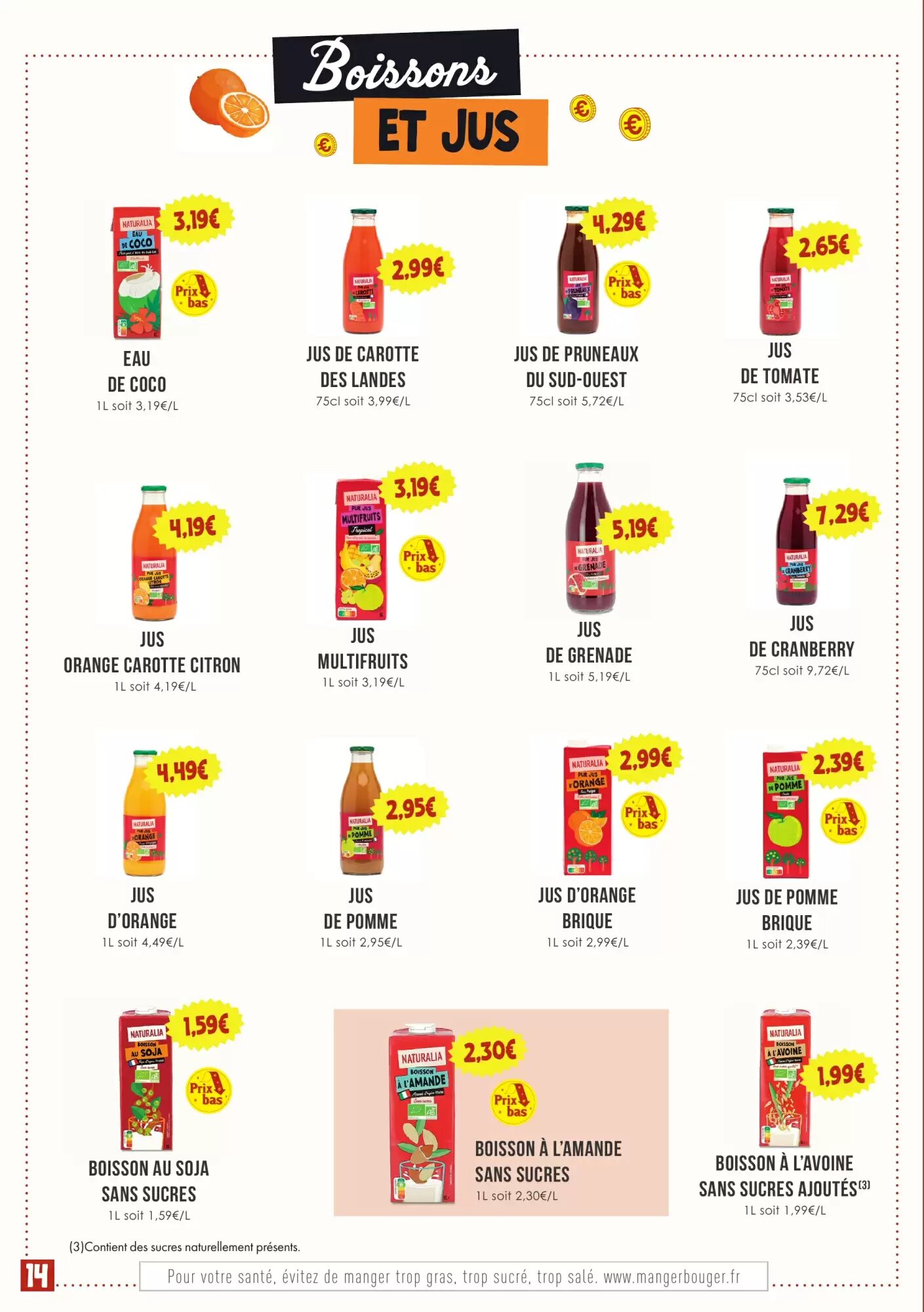 Prospectus promotionnel Naturalia valable à partir du 01/10/2026 - Page 14.
