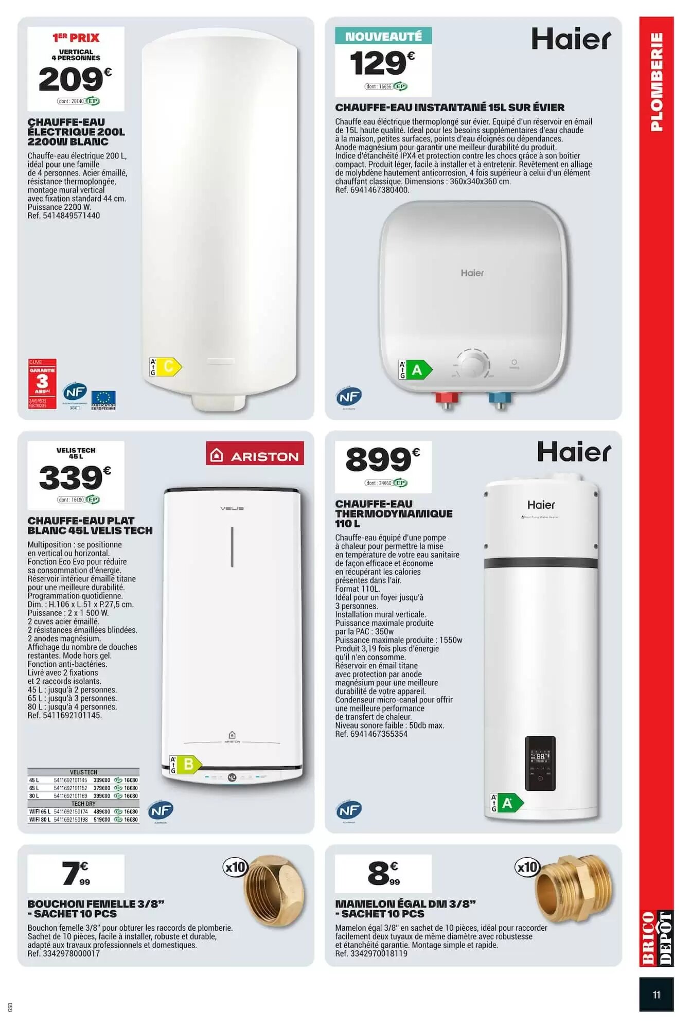 Prospectus promotionnel Brico Dépôt valable à partir du 02/10/2026 - Page 11.