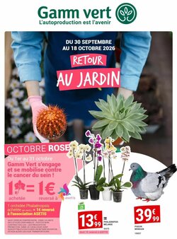 Prospectus promotionnel Gamm vert valable à partir du 02/10/2026