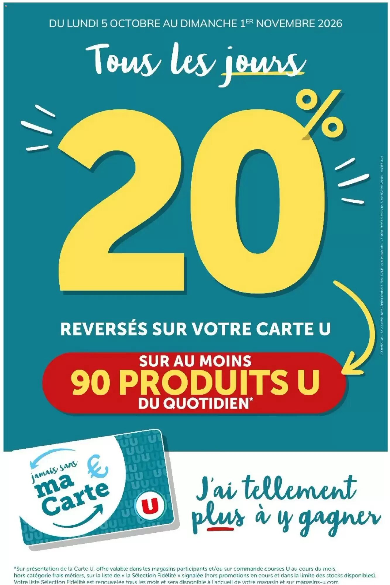 Prospectus promotionnel U Express valable à partir du 05/10/2026 - Page 1.