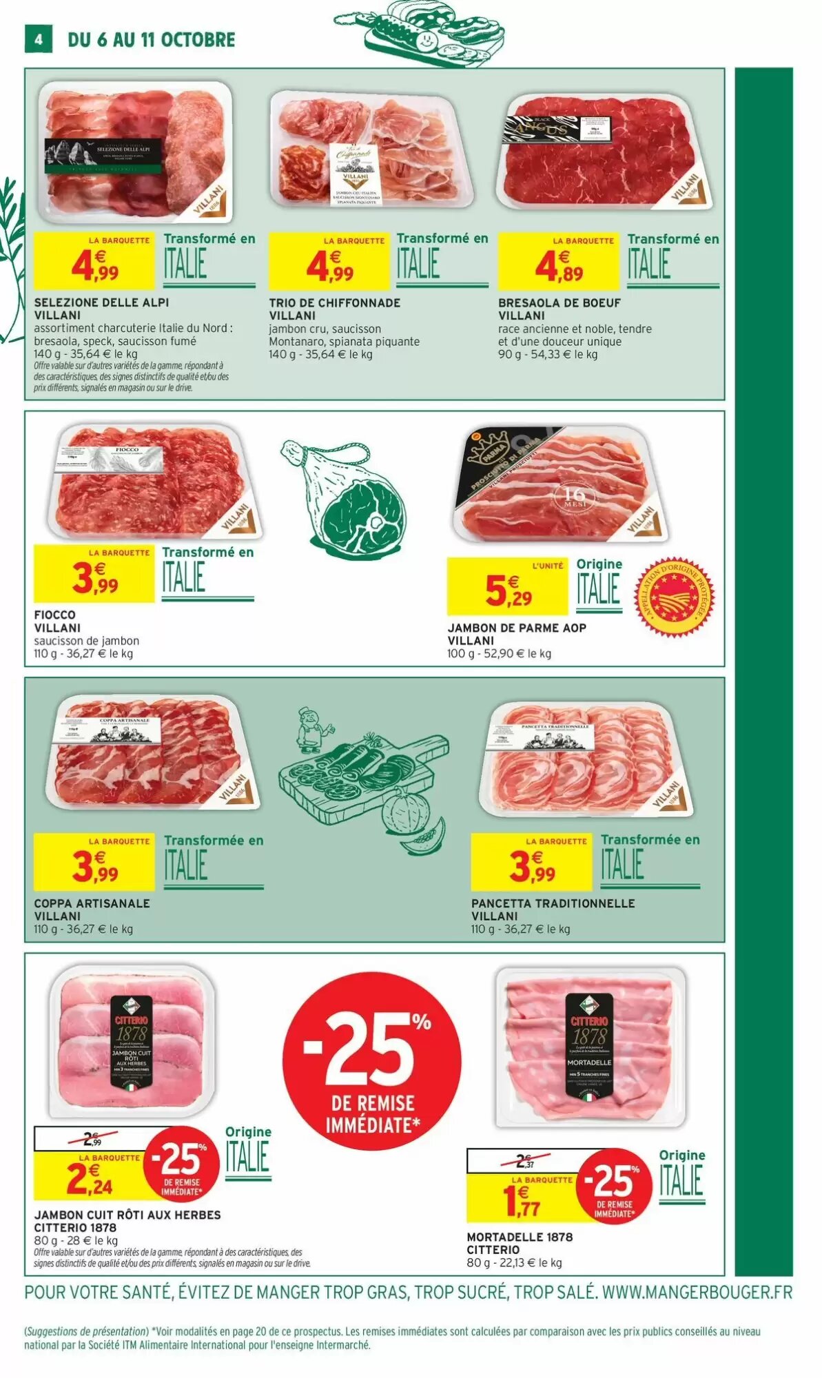 Prospectus promotionnel Intermarché valable à partir du 06/10/2026 - Page 4.