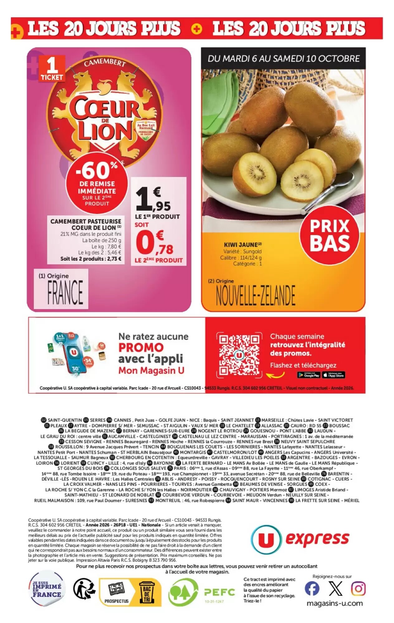 Prospectus promotionnel U Express valable à partir du 06/10/2026 - Page 16.