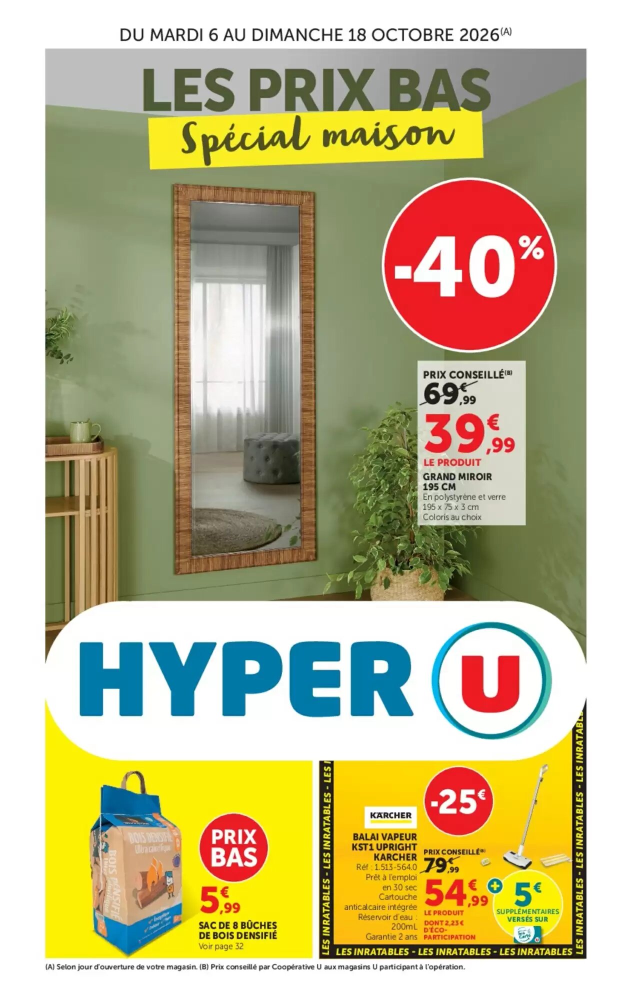 Prospectus promotionnel Hyper U valable à partir du 06/10/2026 - Page 1.