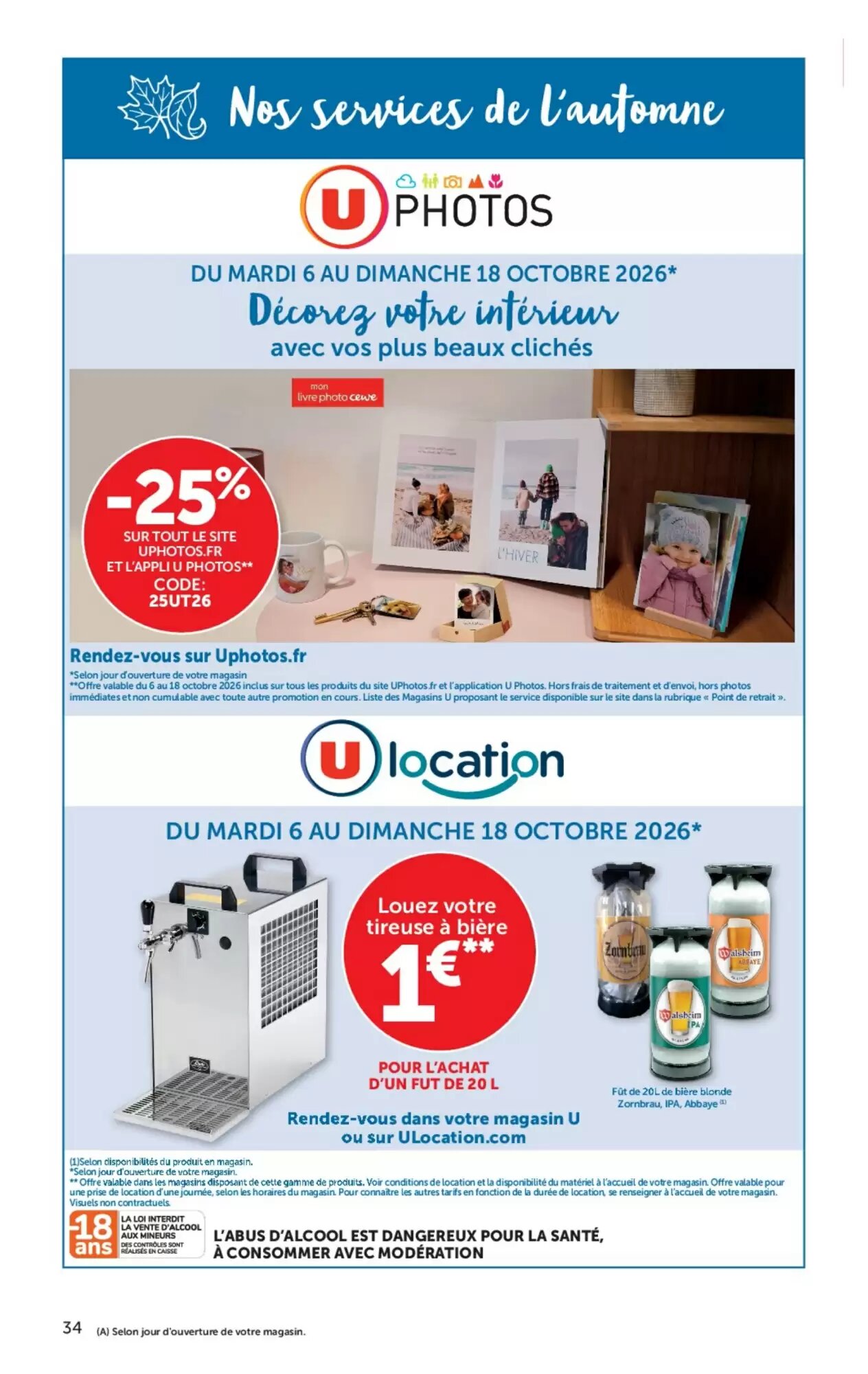 Prospectus promotionnel Hyper U valable à partir du 06/10/2026 - Page 34.