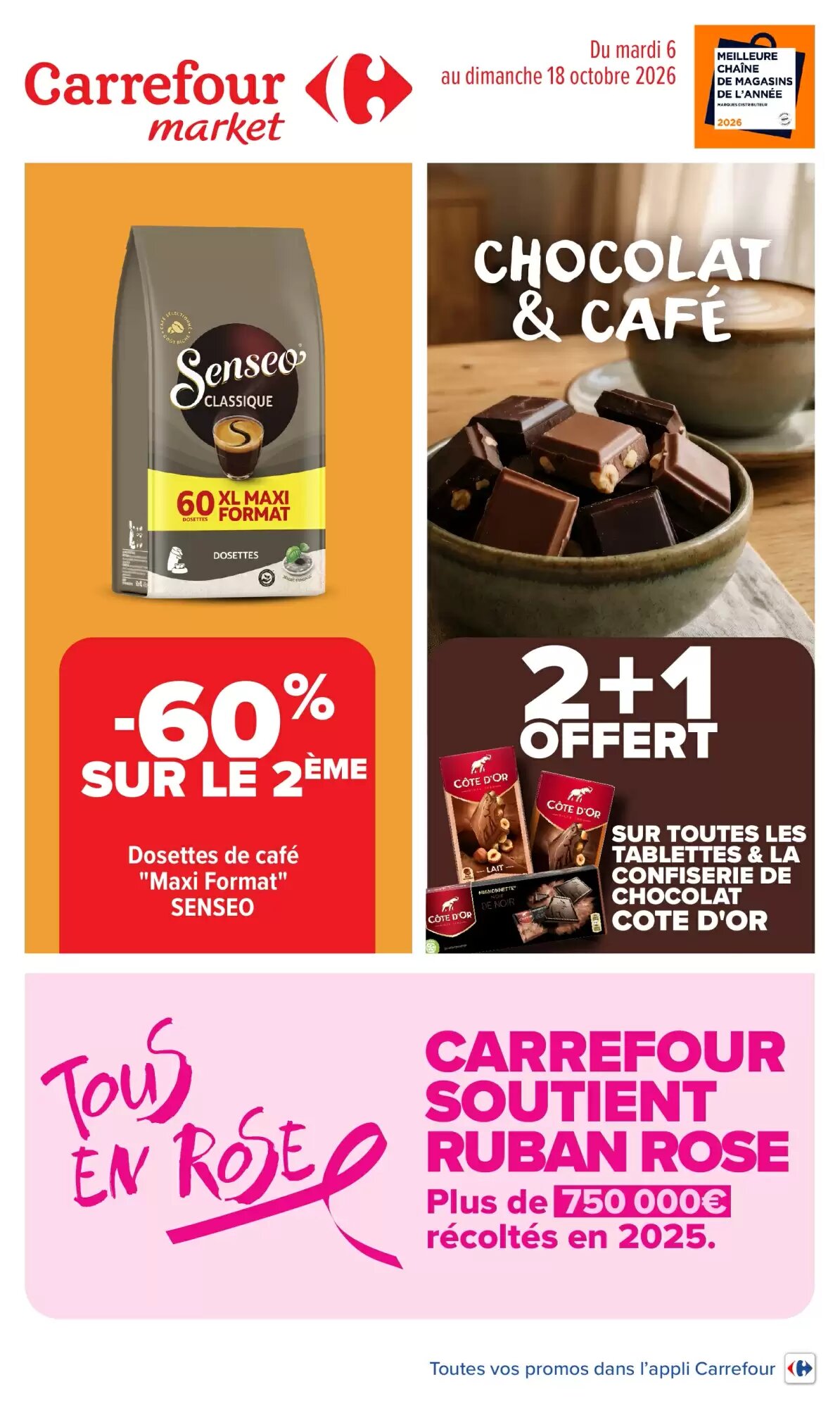 Prospectus promotionnel Carrefour Market valable à partir du 06/10/2026 - Page 1.