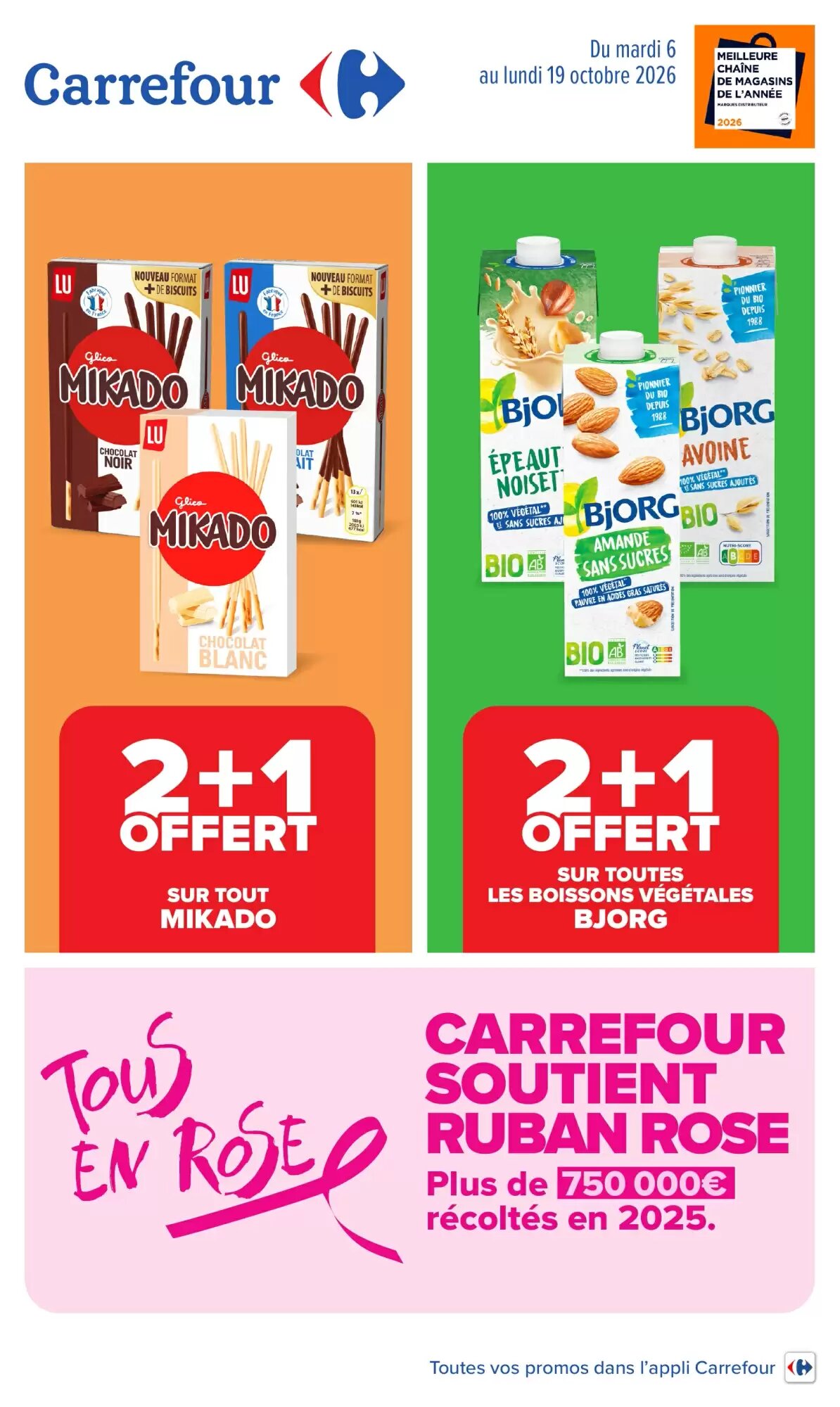 Prospectus promotionnel Carrefour valable à partir du 06/10/2026 - Page 1.