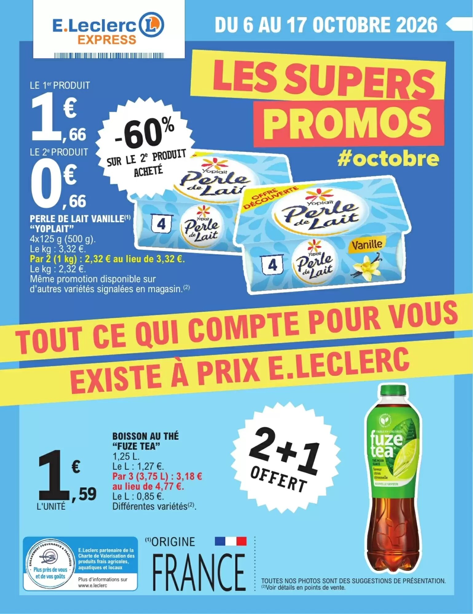 Prospectus promotionnel E.Leclerc Express valable à partir du 06/10/2026 - Page 1.