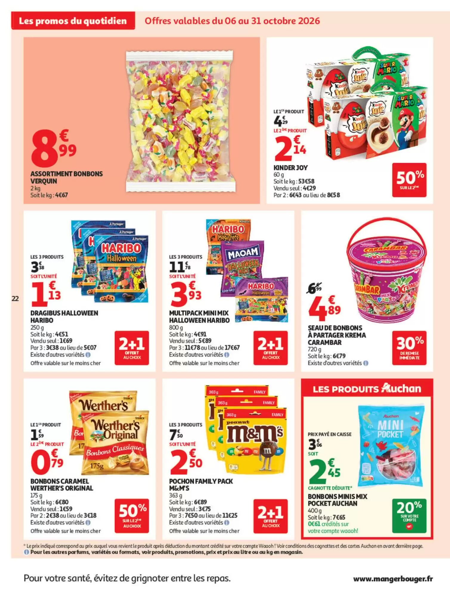 Prospectus promotionnel Auchan valable à partir du 06/10/2026 - Page 22.